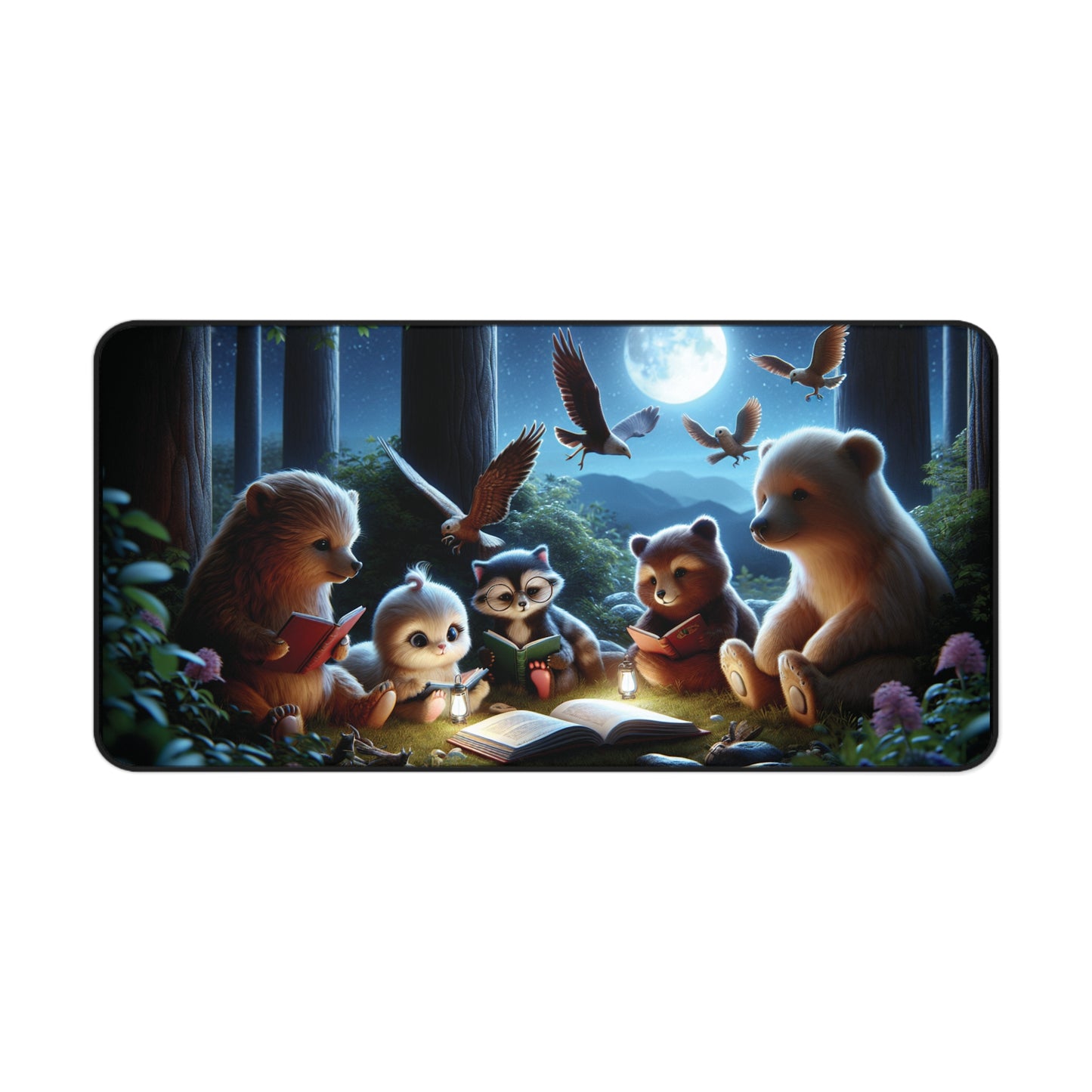 Forest-Animals-Book-Club-Desk-Mat