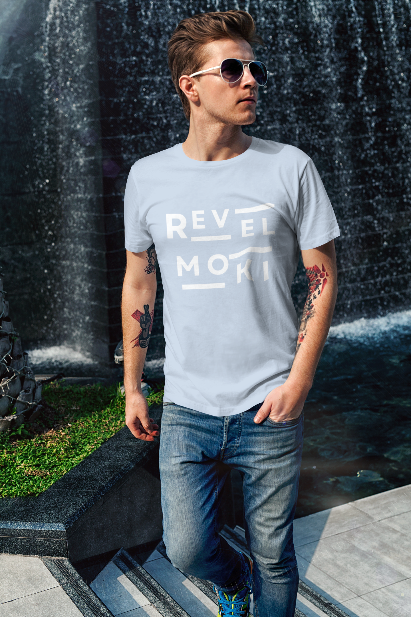 LIGHT-BLUE-HUSTLE-T-SHIRT