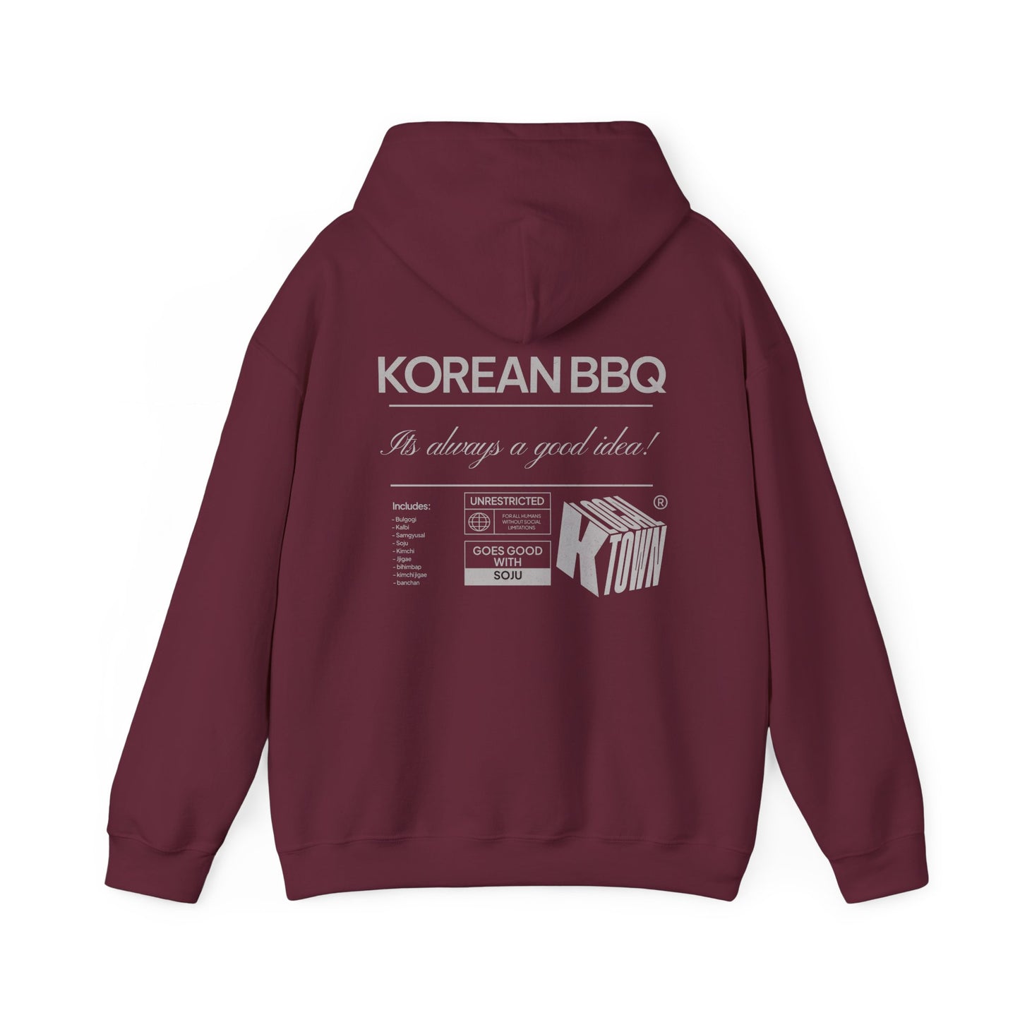 back-hoodie-korean-bbq-closeup-maroon