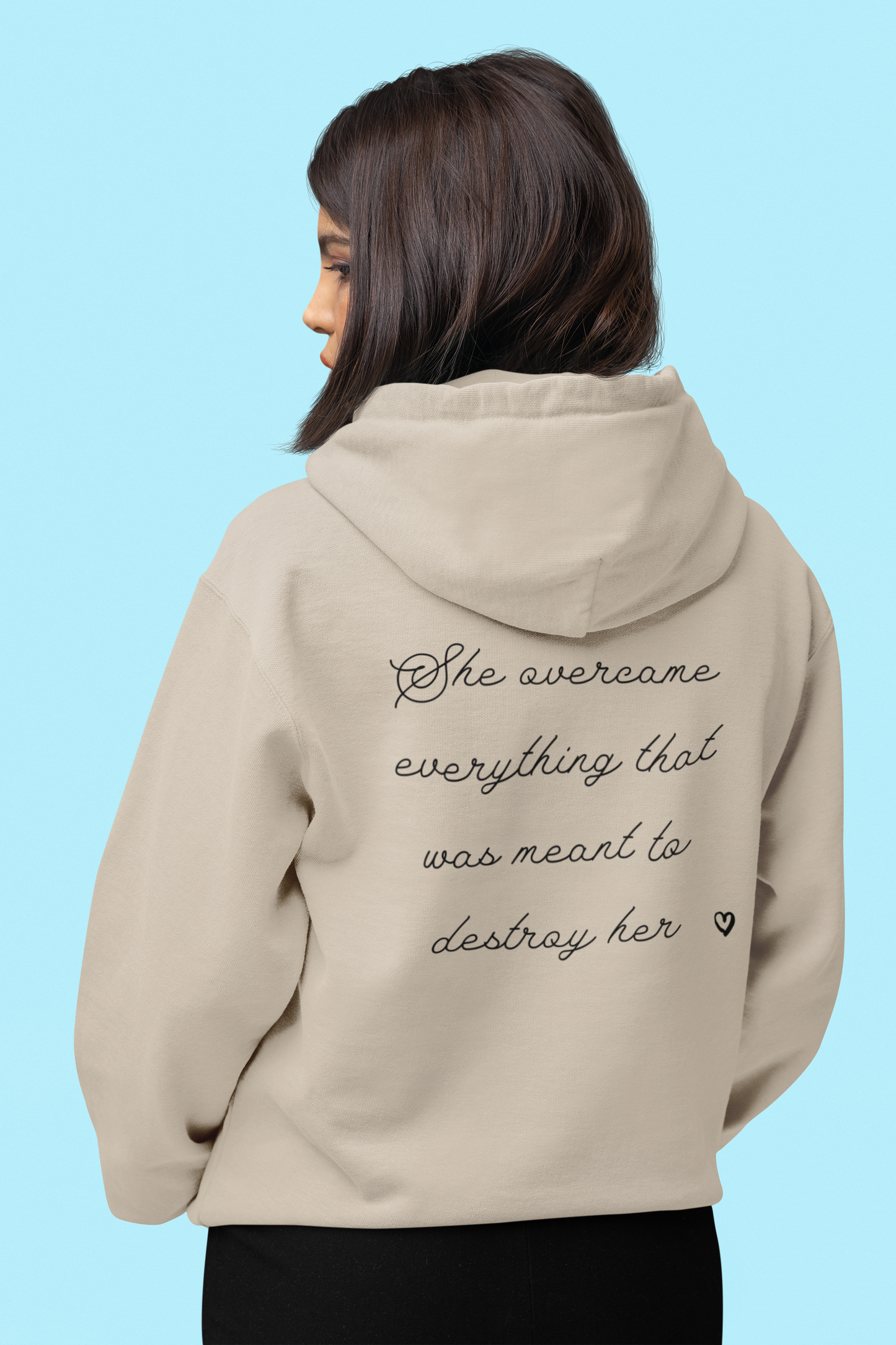 back-of-woman-hoodie-pow-herful-her-story-sand