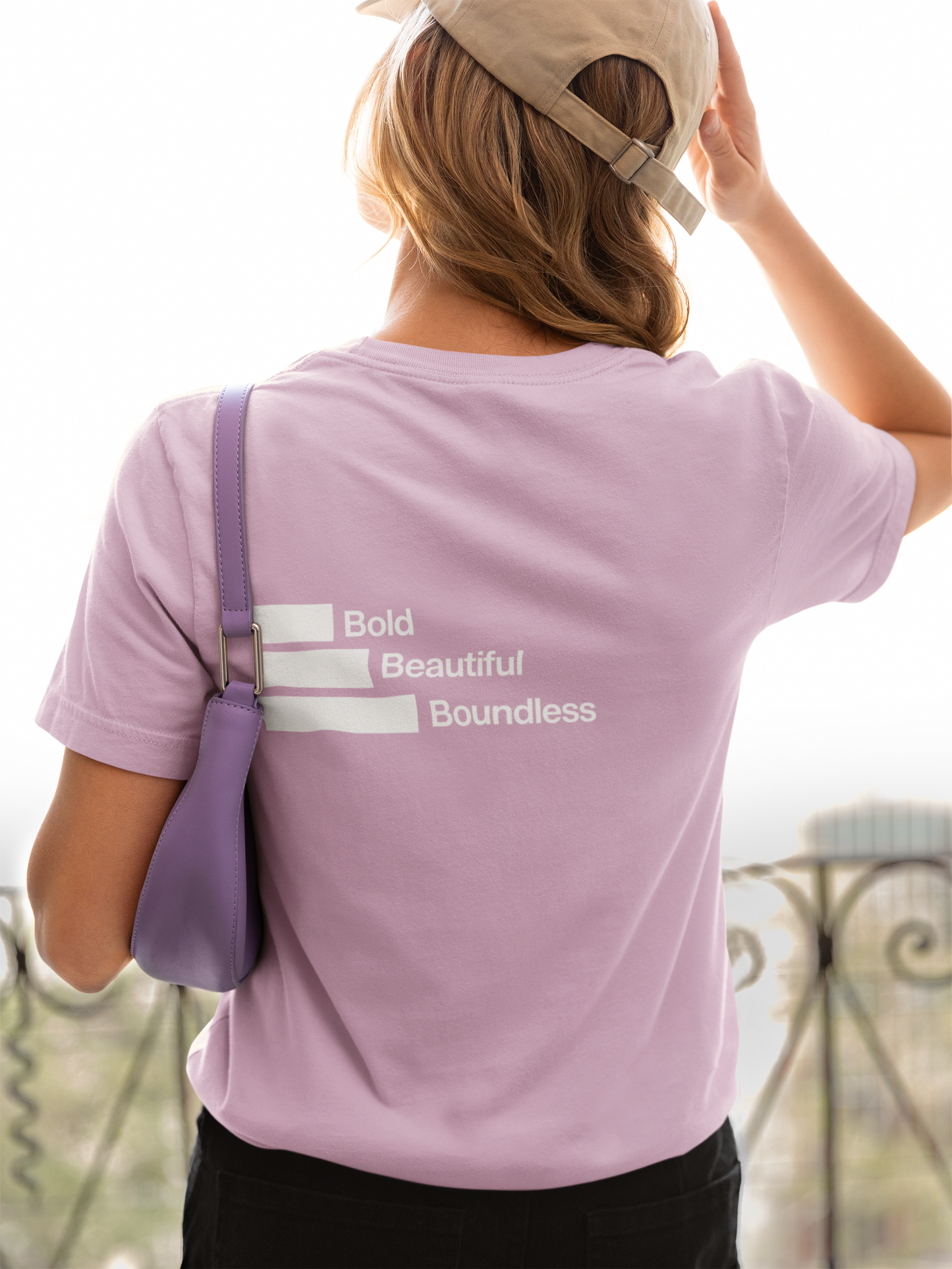 back-of-womans-boundless-lilac-color-tee