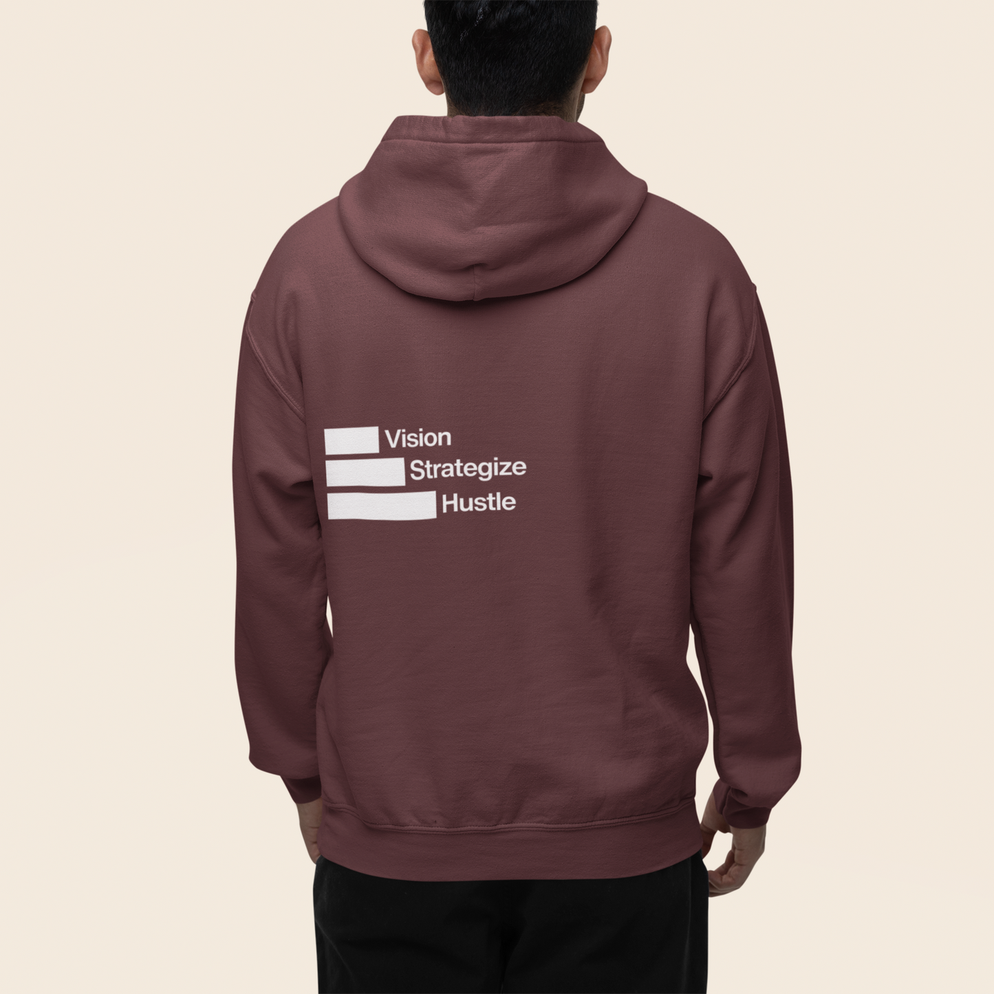 back-of-maroon-colored-hustle-hoodie
