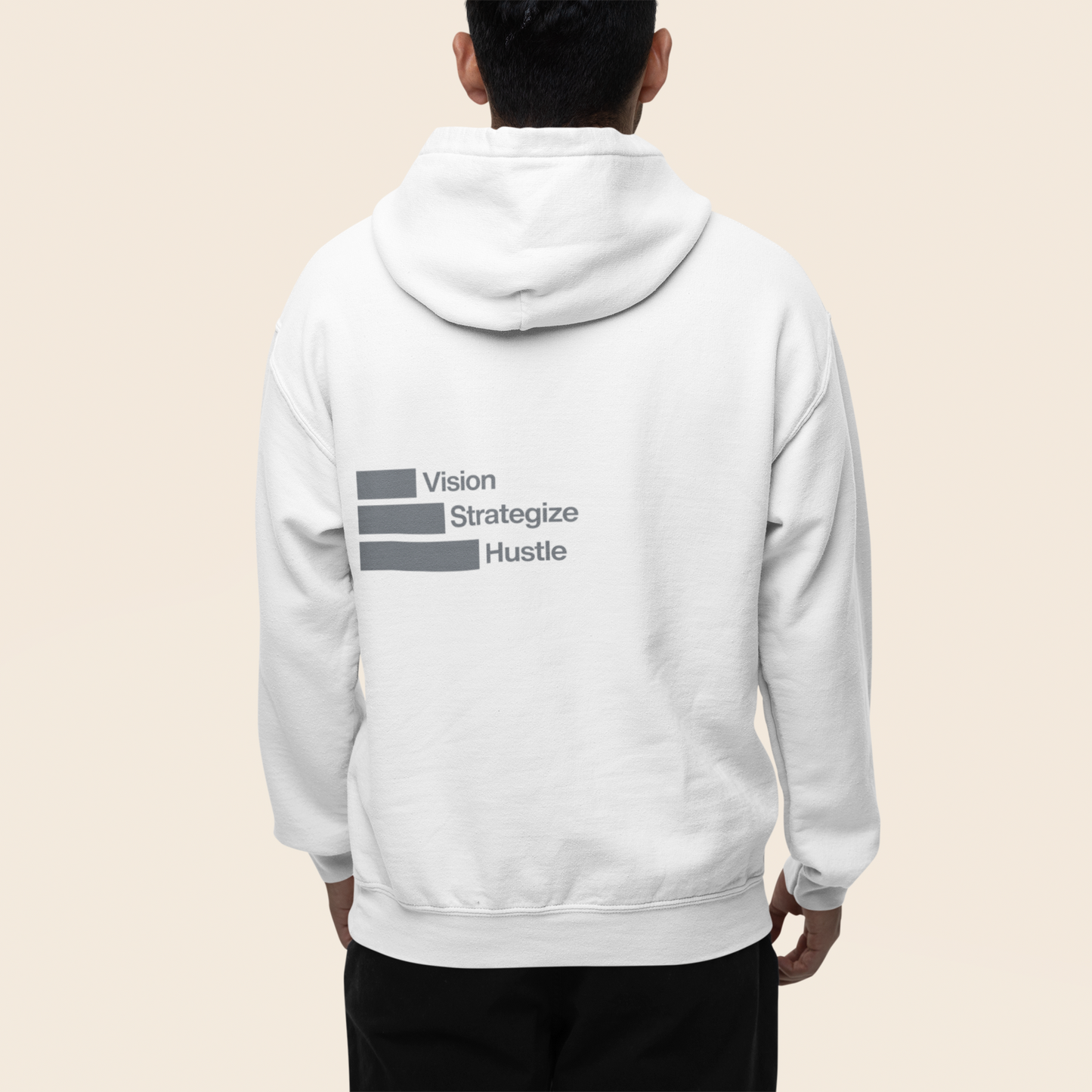 back-of-white-colored-hustle-hoodie