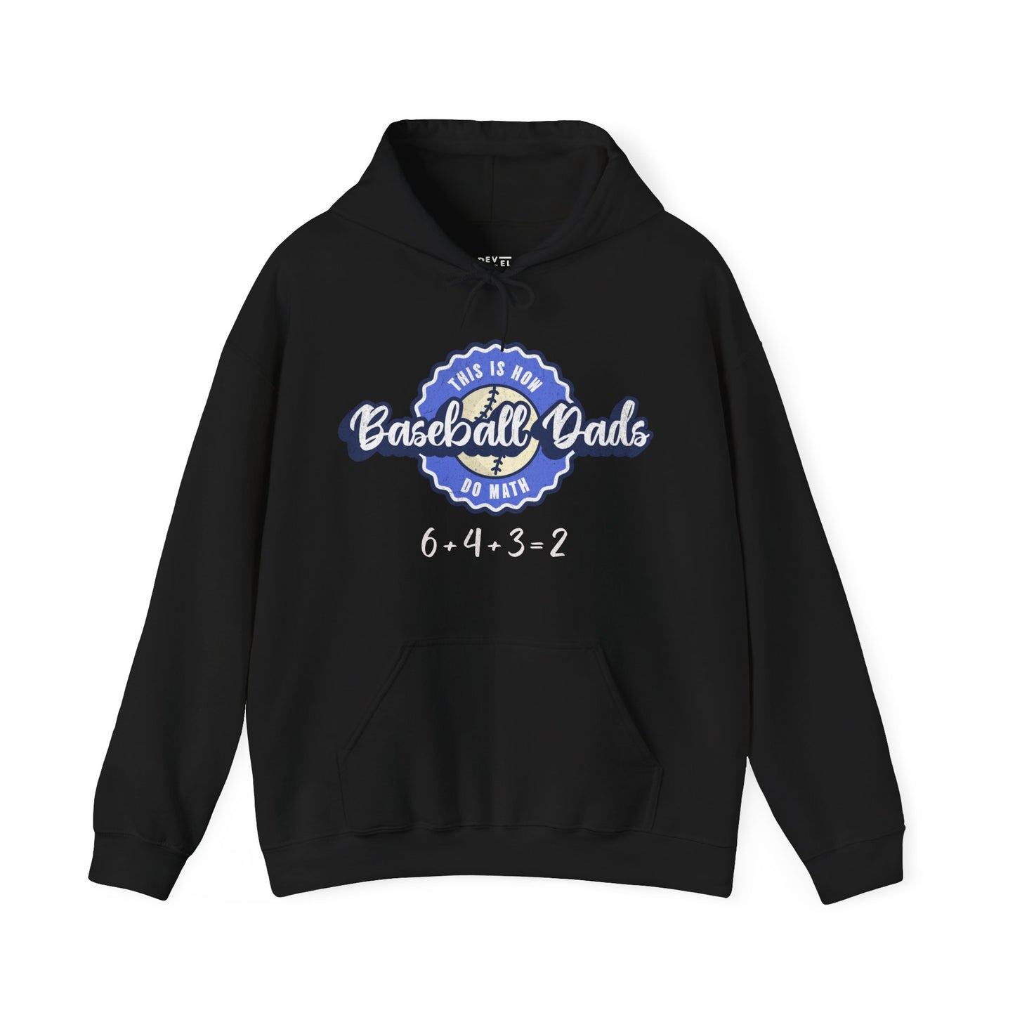 baseball-dad-funny-hoodie-closeup-black