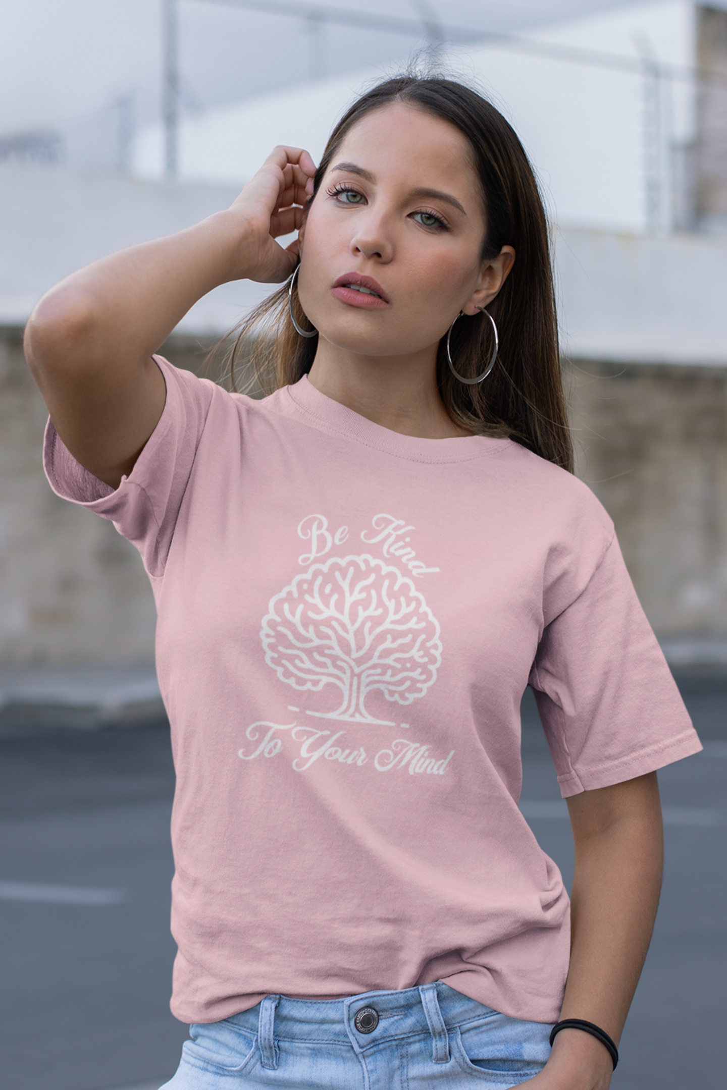 be-kind-to-your-mind-woman-tee-pink-pic