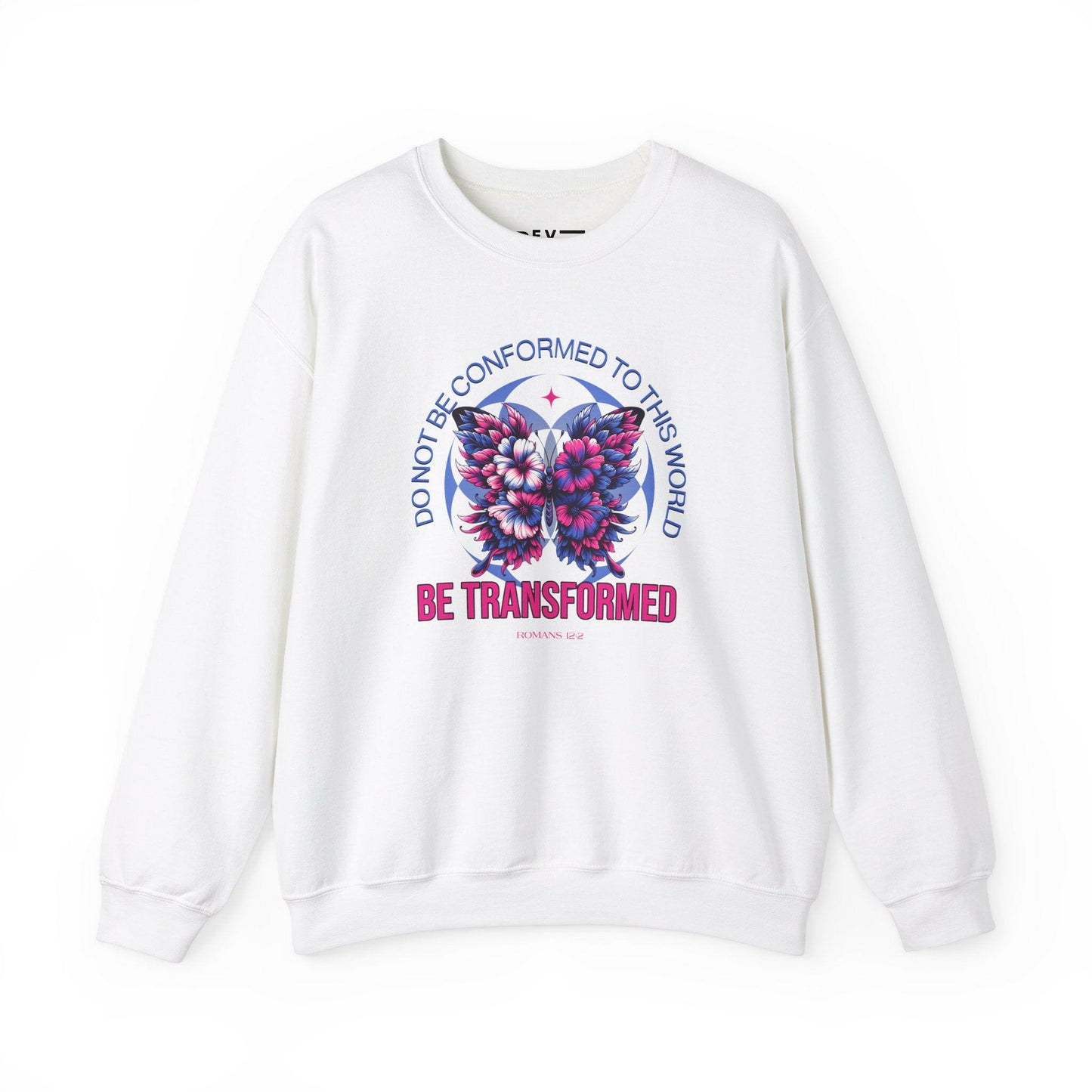 christian-be-transformed-woman-sweatshirt-closeup-white