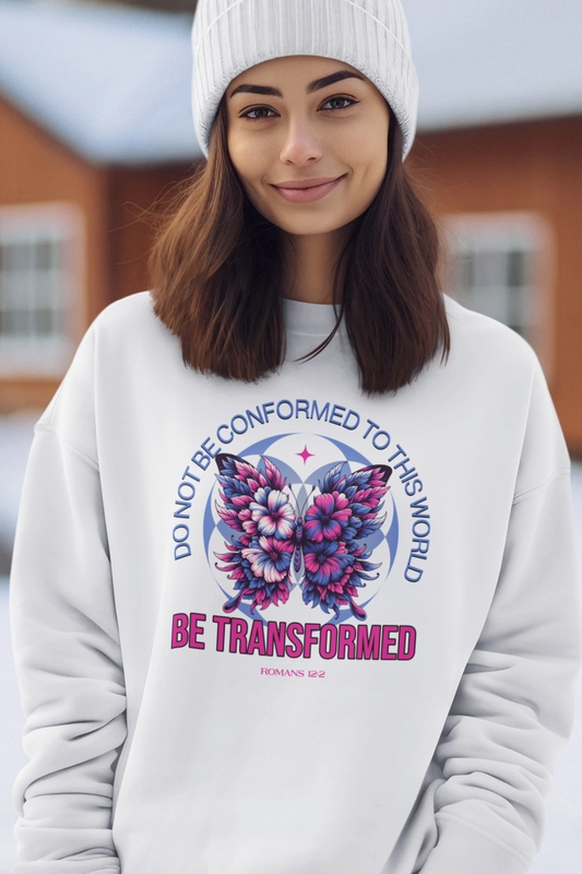 christian-be-transformed-woman-sweatshirt-white