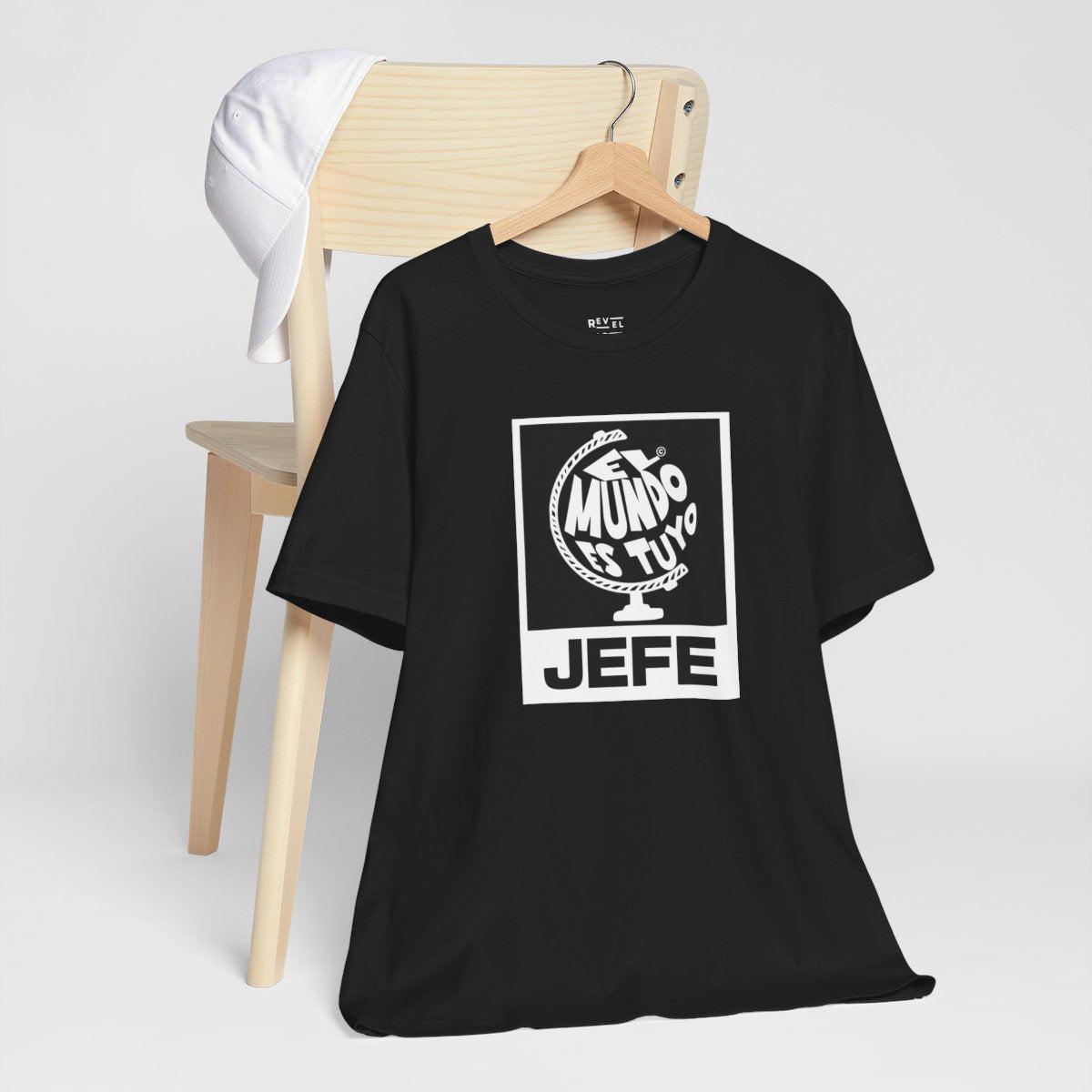 el-mundo-es-tuyo-the-world-is-yours-jefe-brand-latino-graphic-t-shirt-black