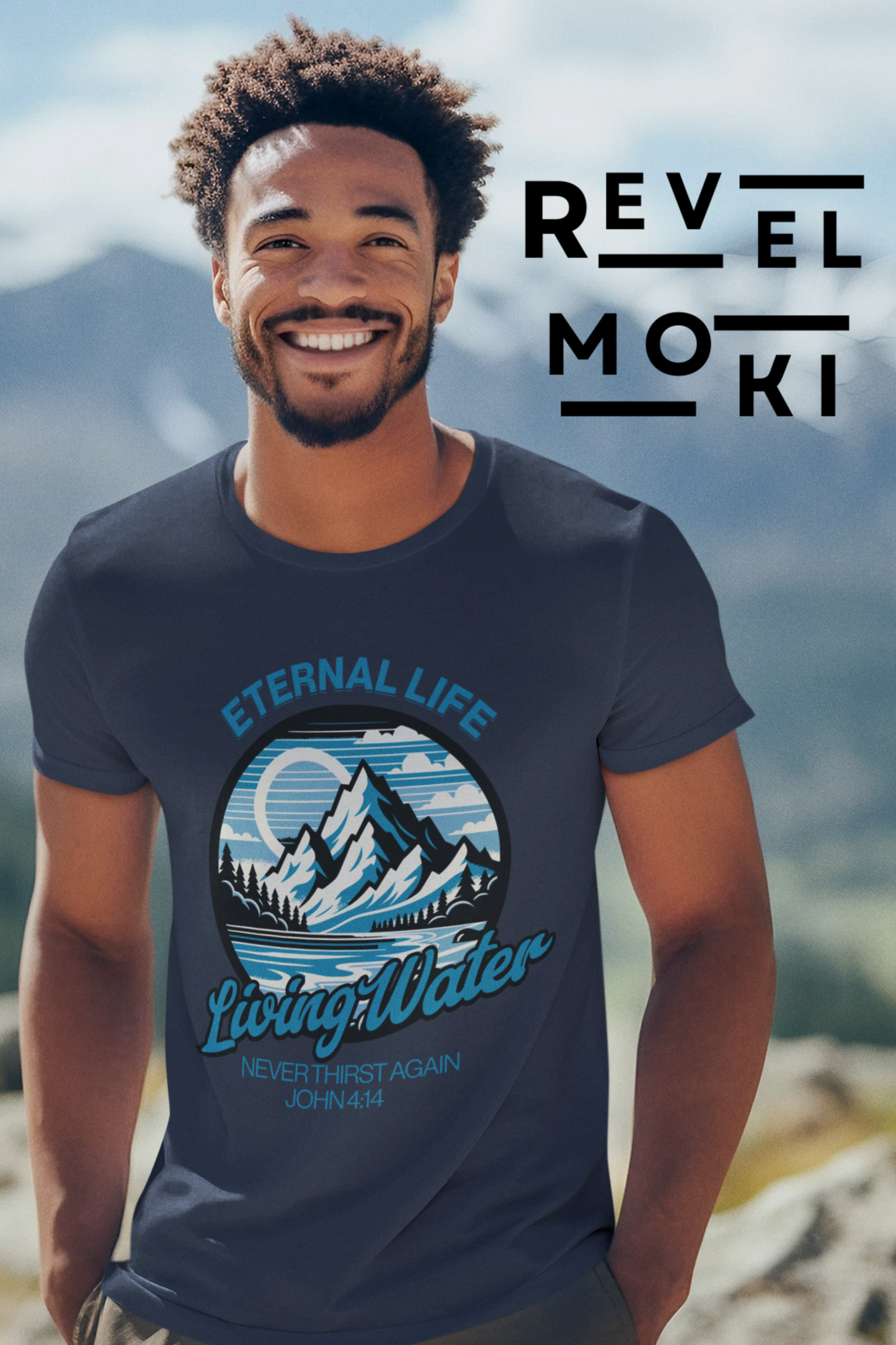 eternal-life-living-water-christian-tshirt-navy