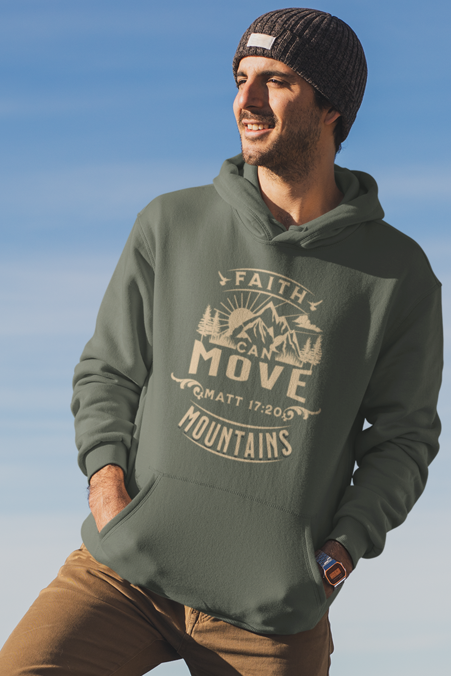 faith-can-move-mountains-christian-hoodie-green