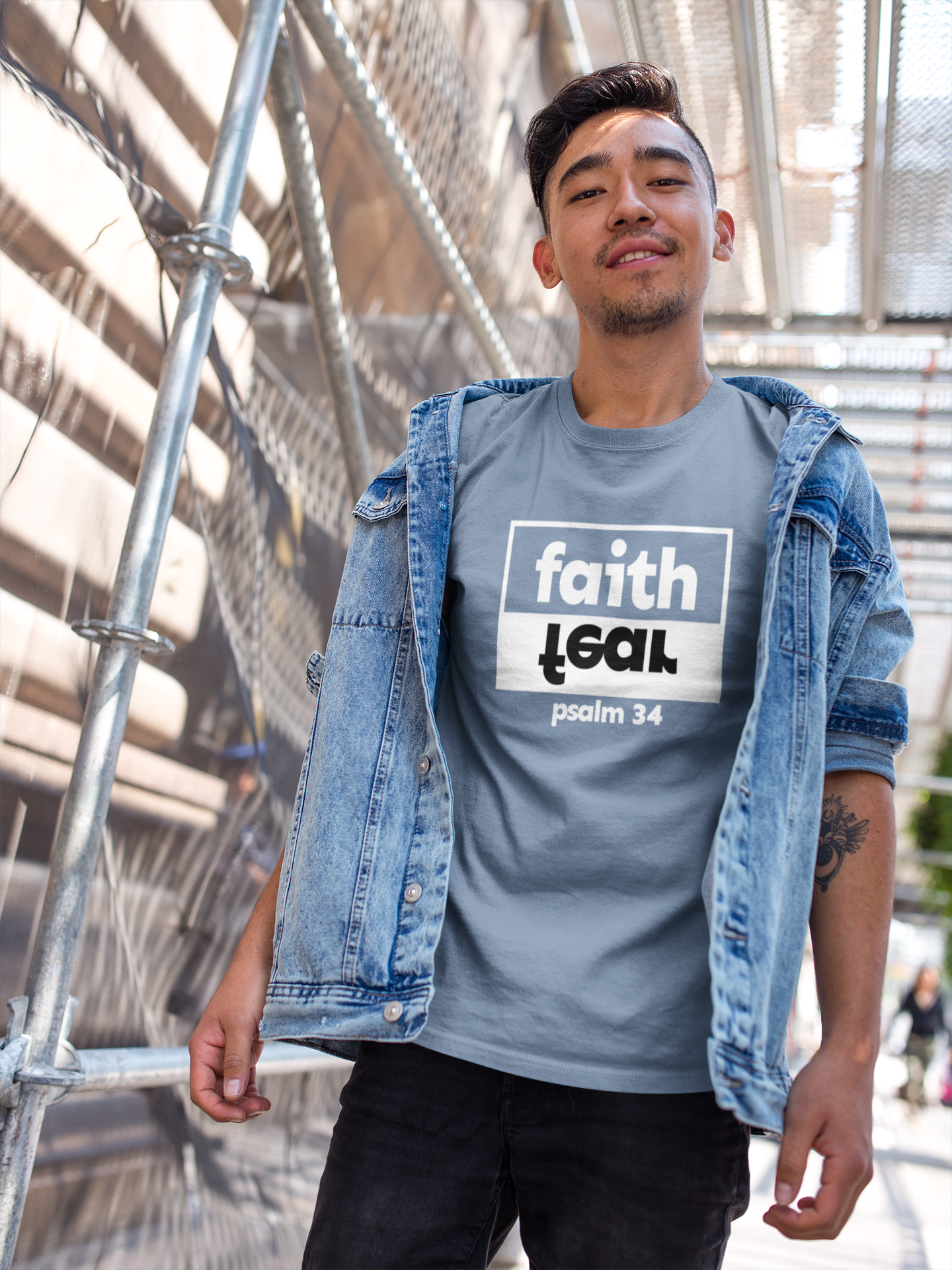faith-over-fear-christian-mens-tshirt-steel-blue