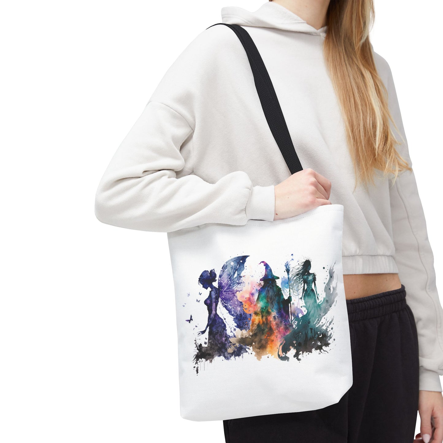 fantasy-watercolor-tote-bag-small-black-handle-closeup