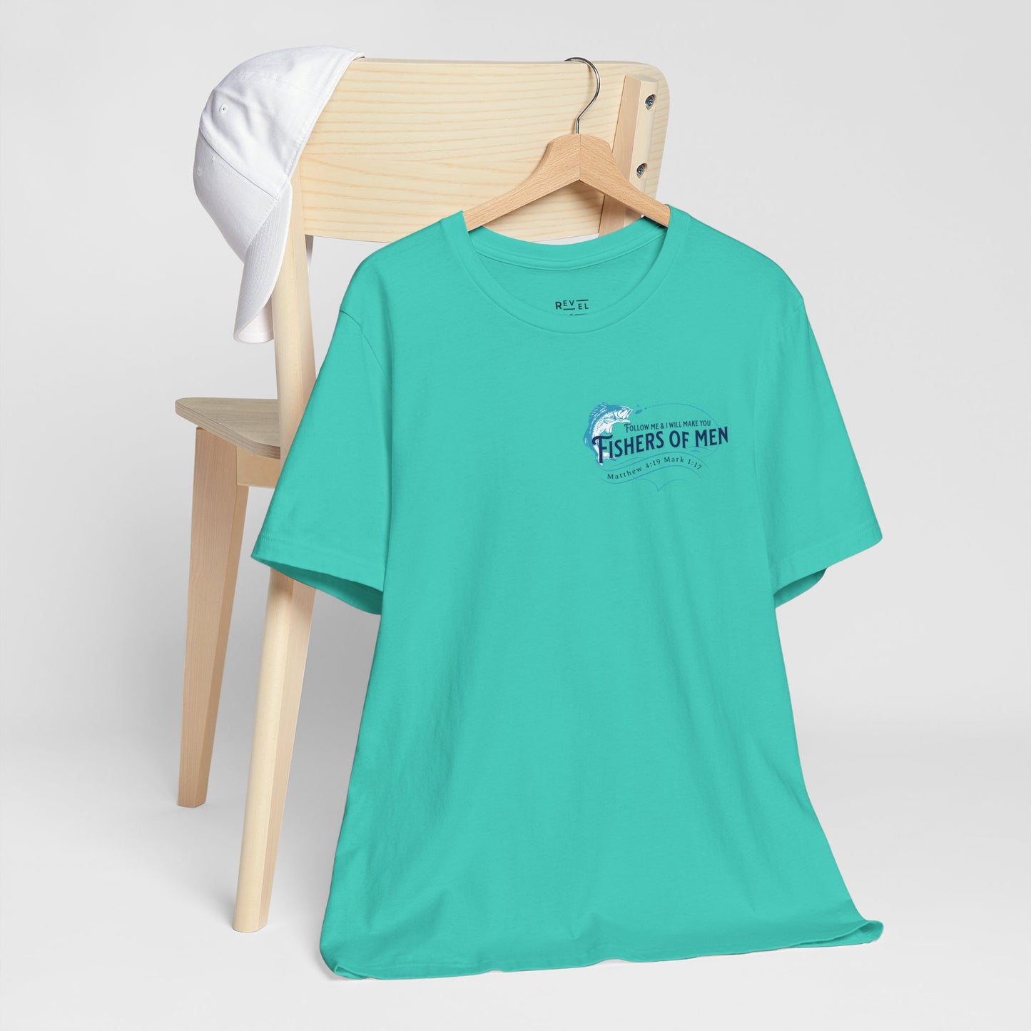 fishers-of-men-front-closeup-tshirt-teal