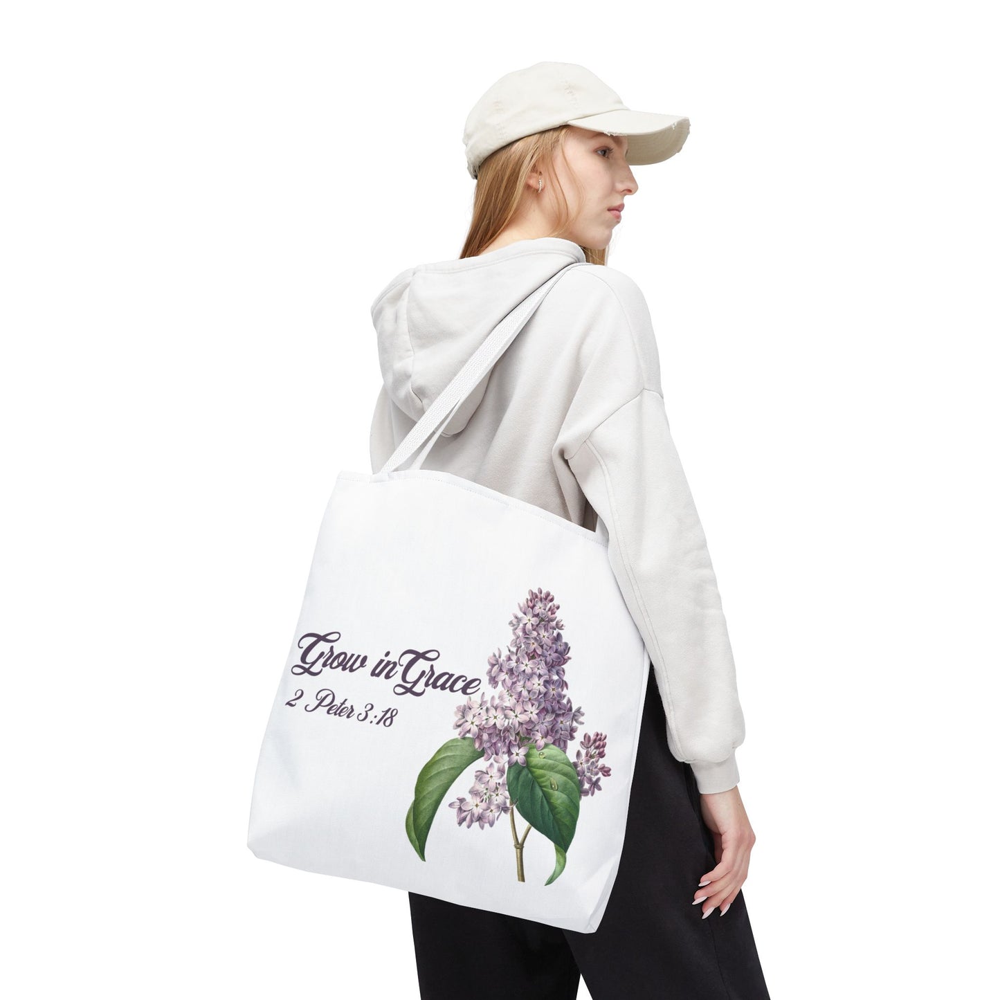 floral-christian-tote-bag-large-white-handle-closeup