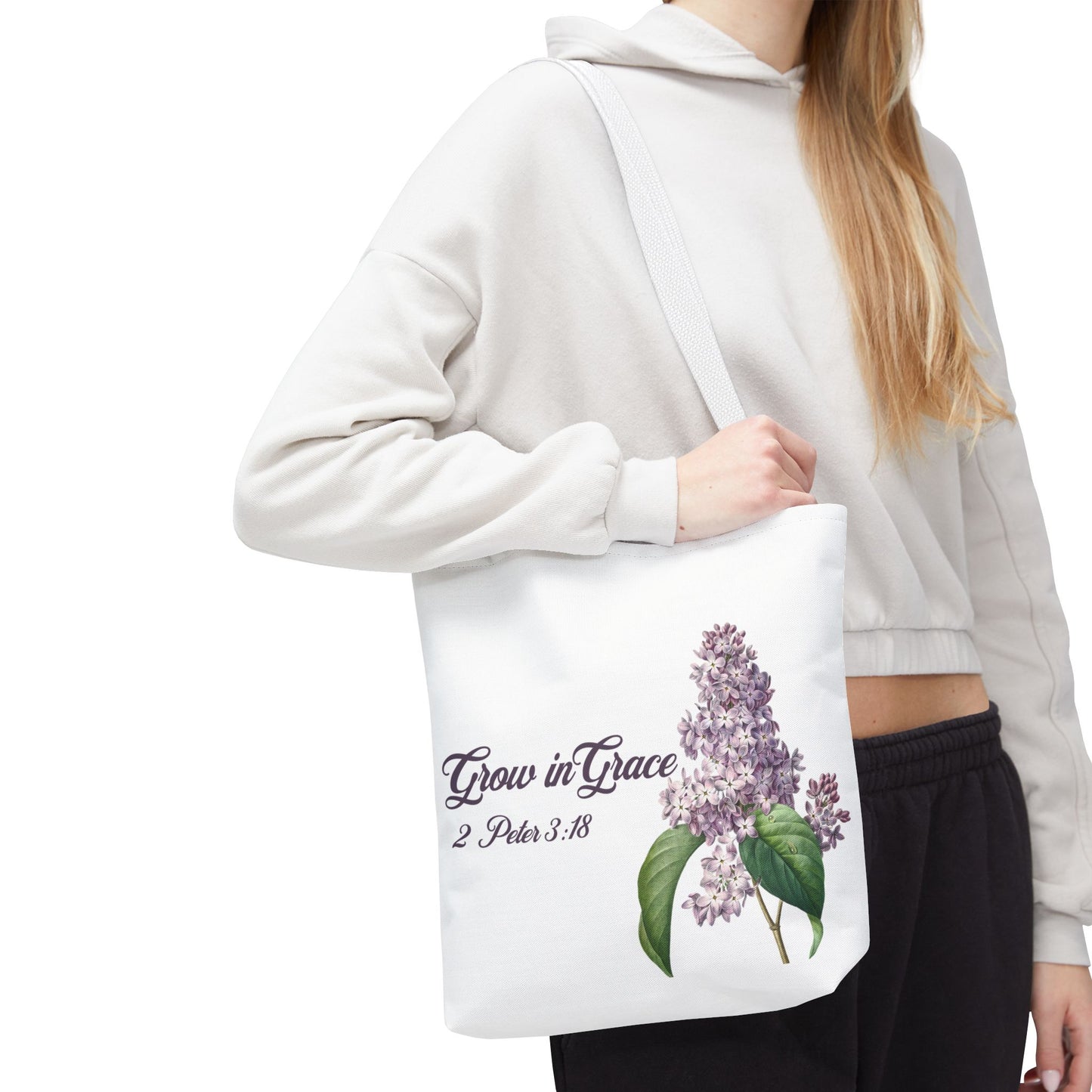 floral-christian-tote-bag-small-white-handle-closeup