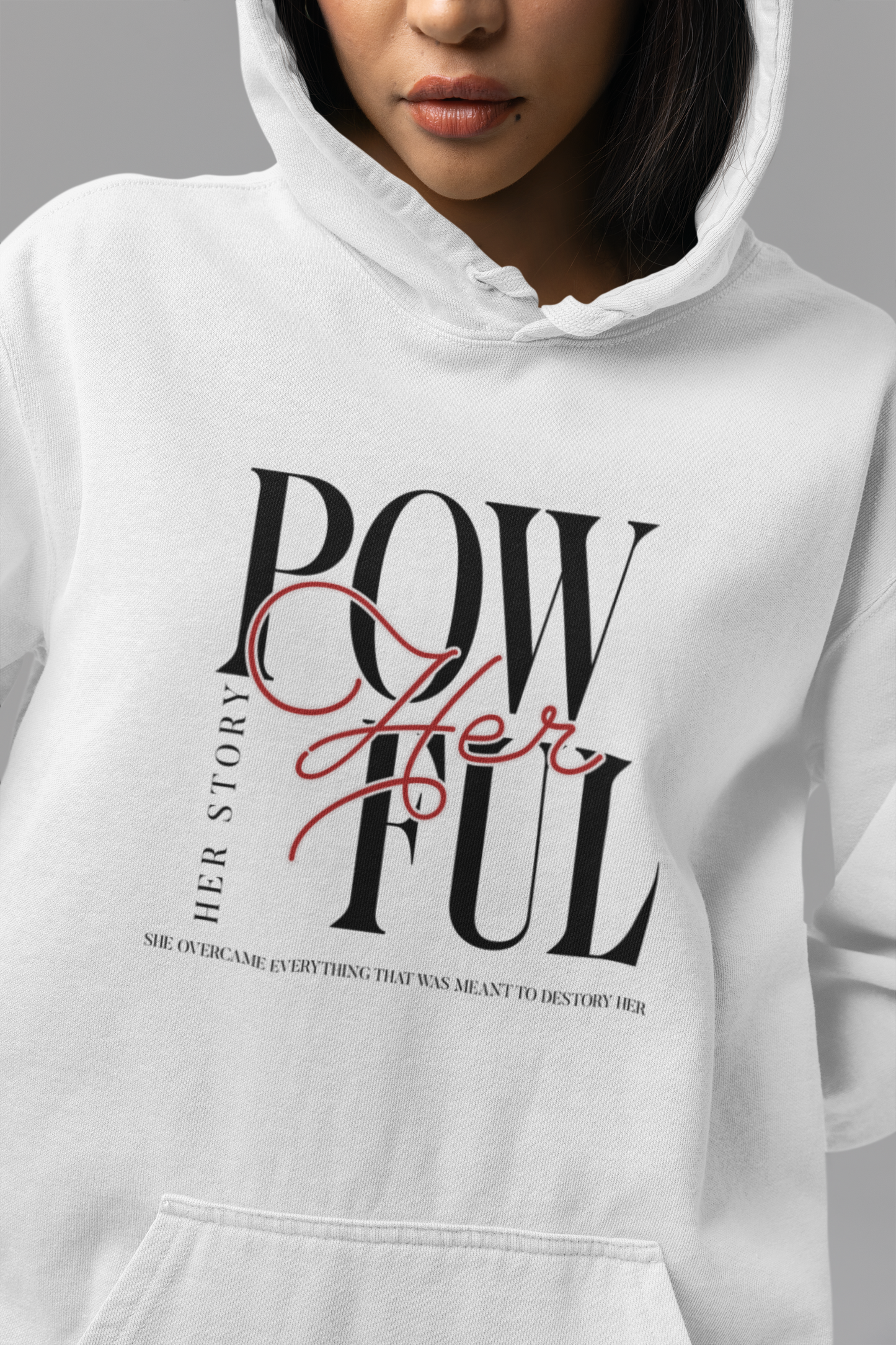 front-of-woman-hoodie-pow-herful-her-story-white
