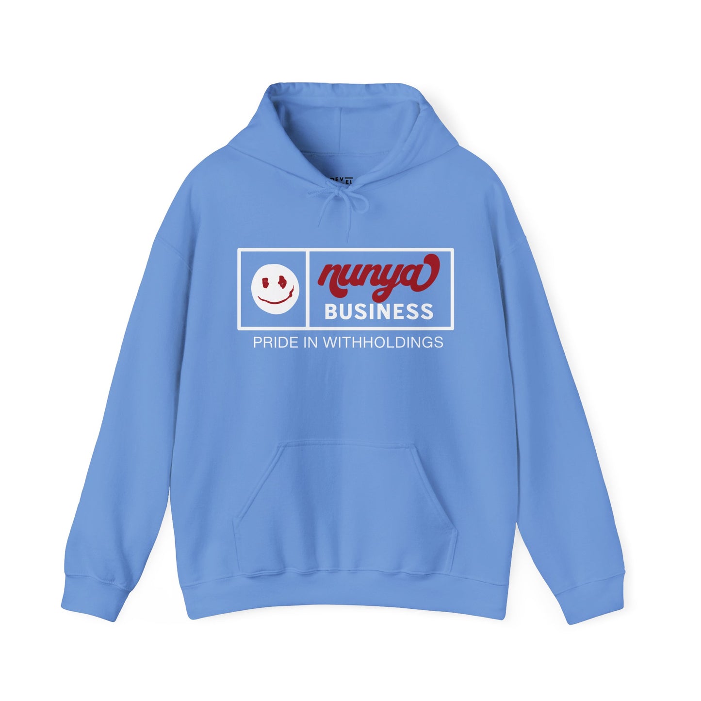 funny-humorous-nunya-business-hoodie-closeup-blue