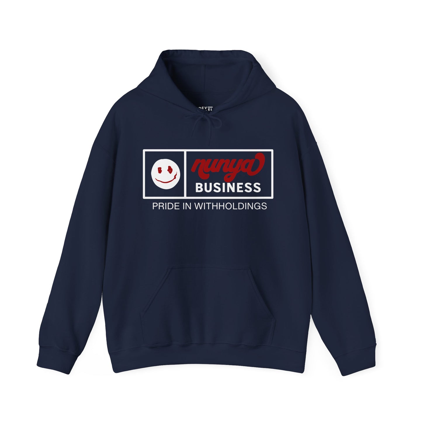 funny-humorous-nunya-business-hoodie-closeup-navy