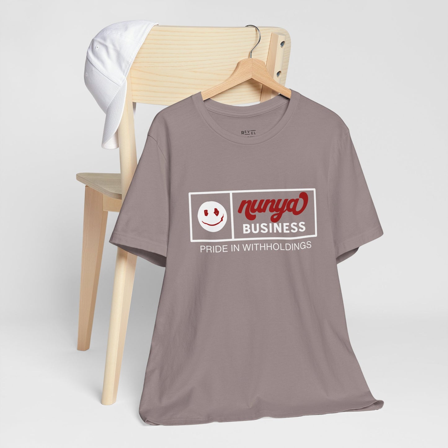 funny-humorous-nunya-business-tshirt-closeup-brown