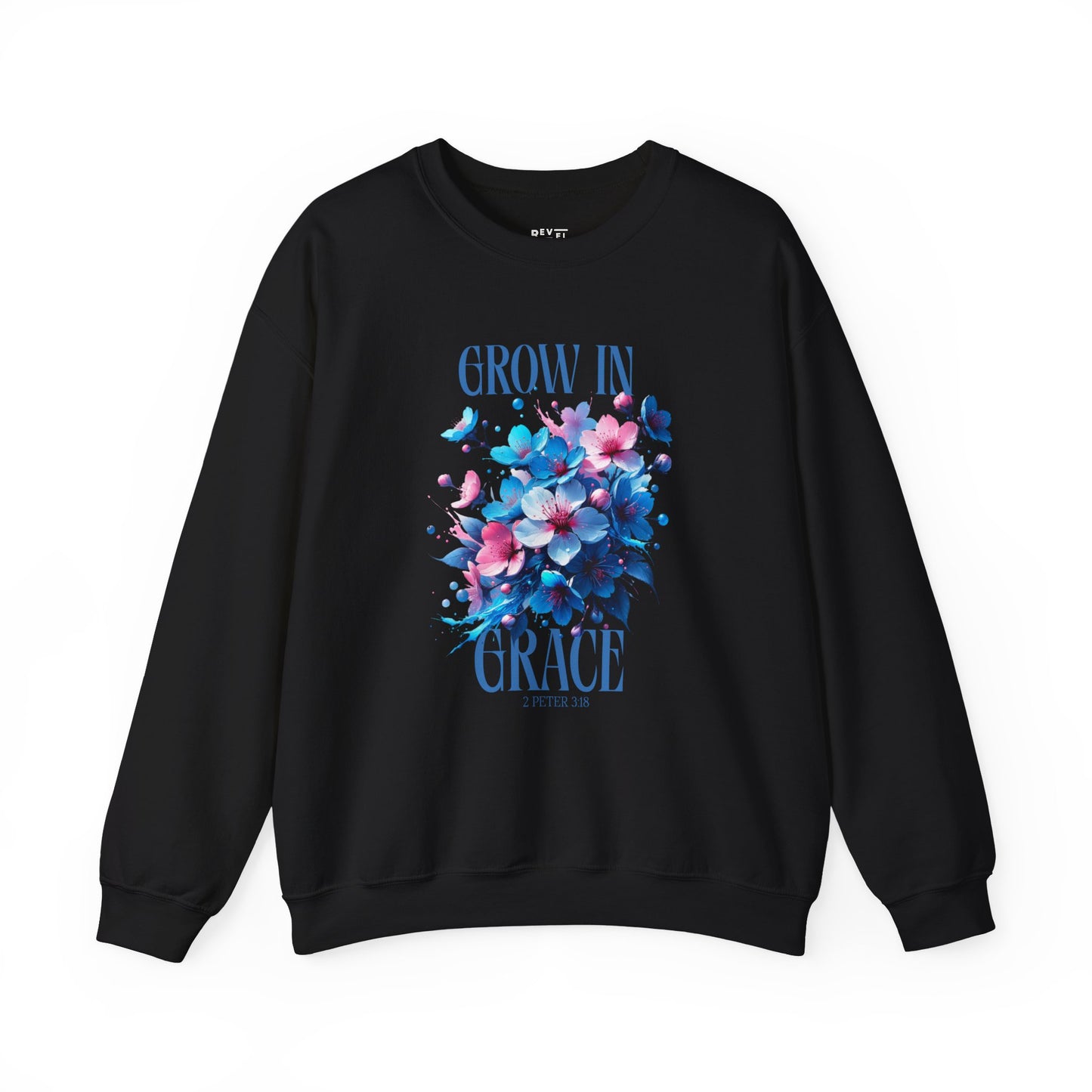 grow-in-grace-christian-woman-sweatshirt-closeup-black