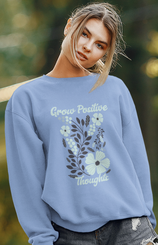 grow-positive-thoughts-woman-sweatshirt-blue