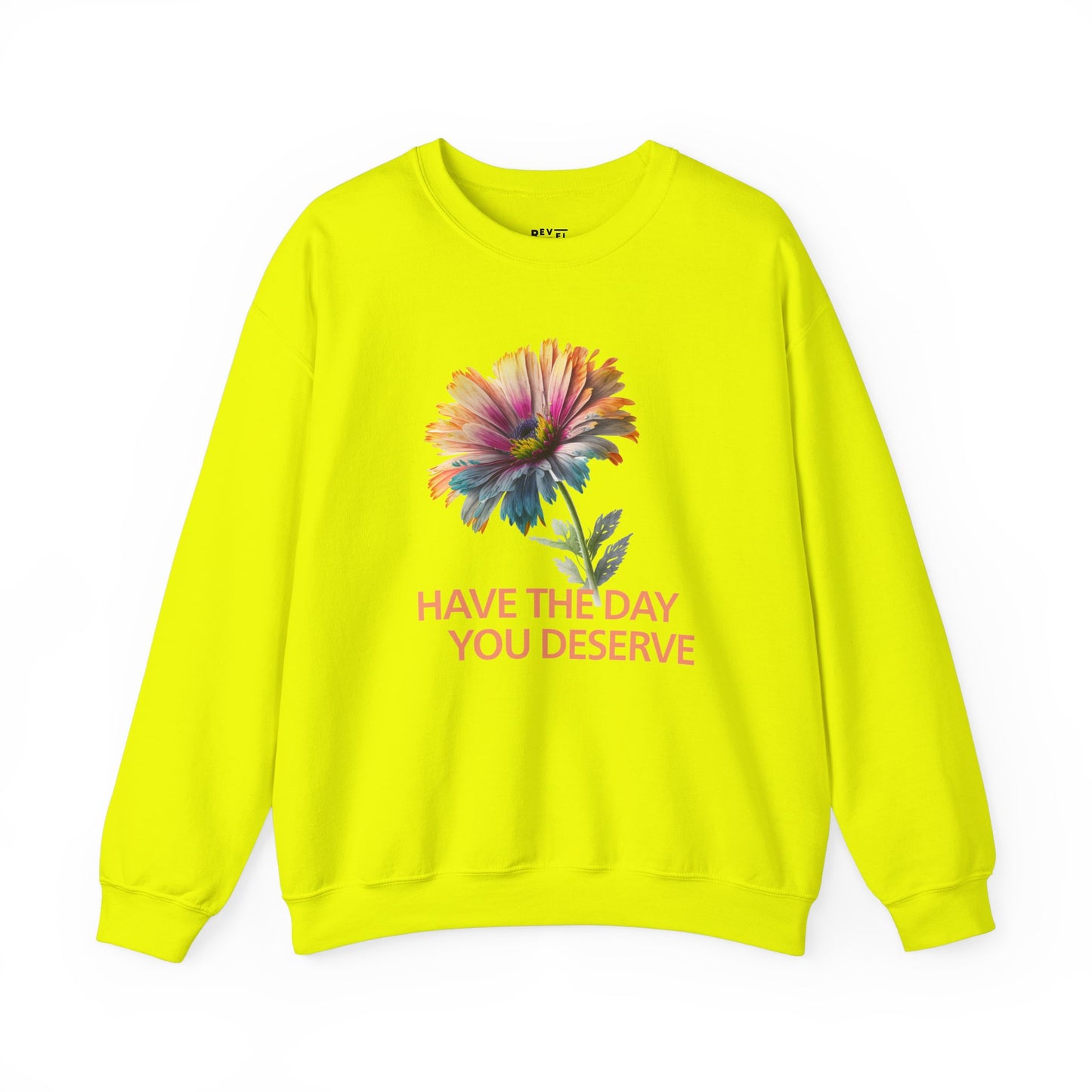 have-the-day-you-deserve-woman-sweatshirt-closeup-green