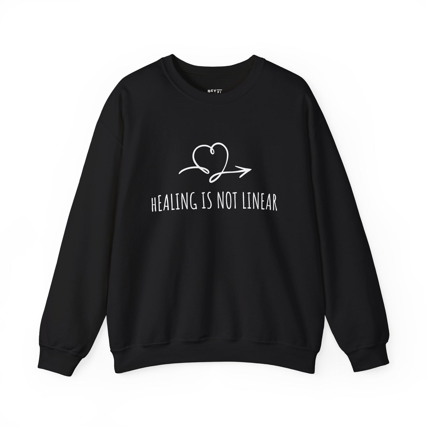 healing-is-not-linear-womens-sweatshirt-closeup-black