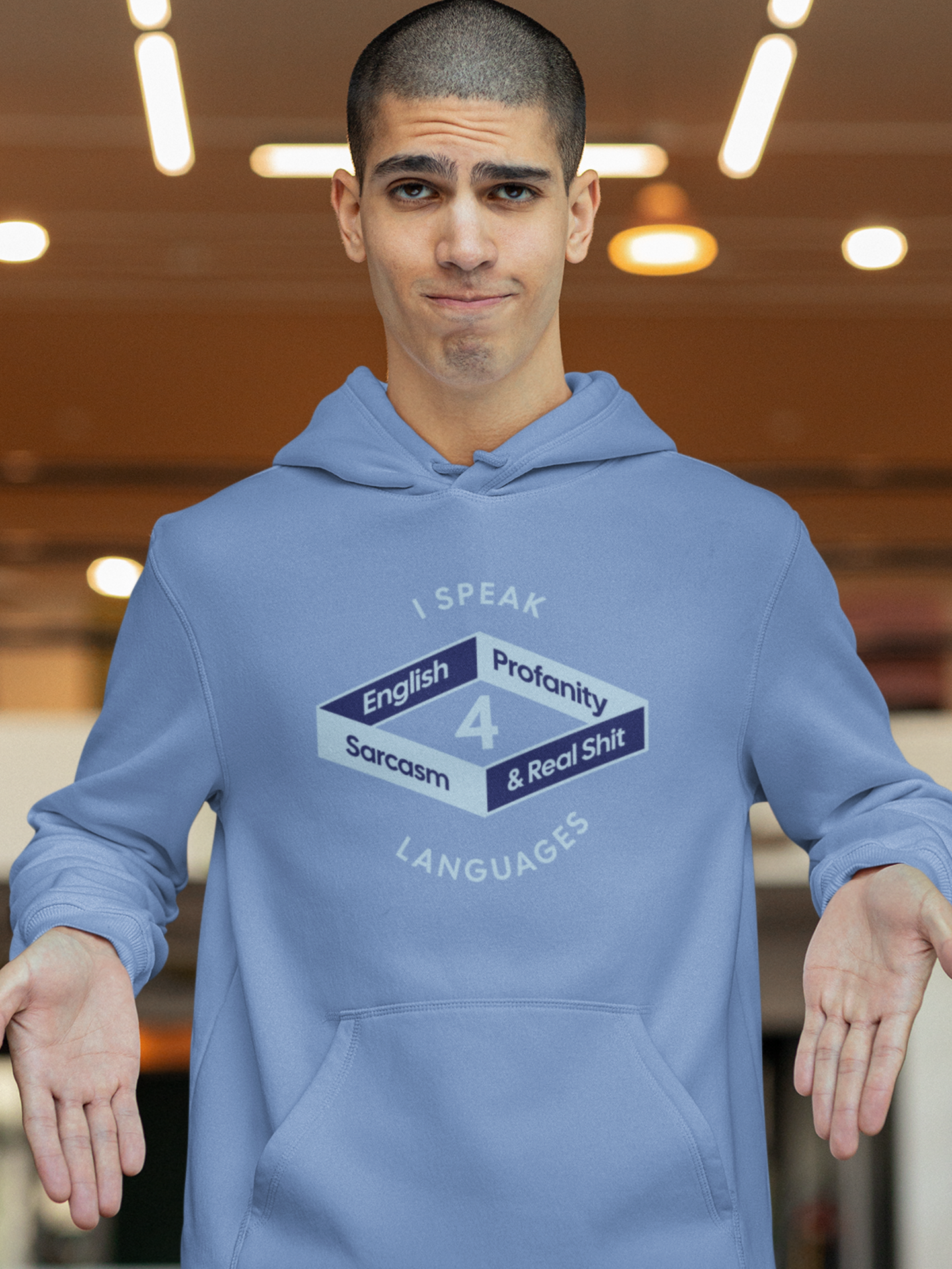 i-speak-4-languages-funny-hoodies-blue