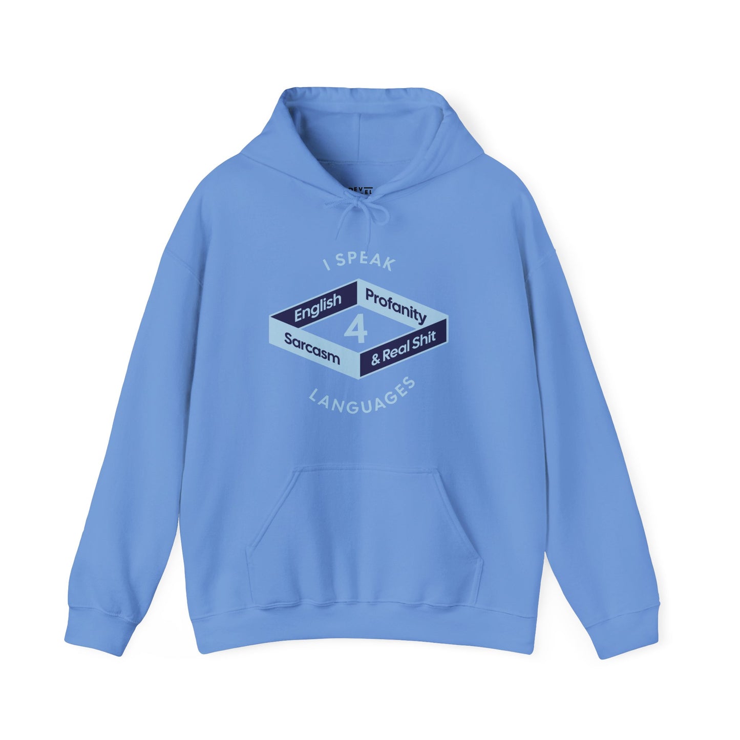 i-speak-4-languages-funny-hoodies-closeup-blue