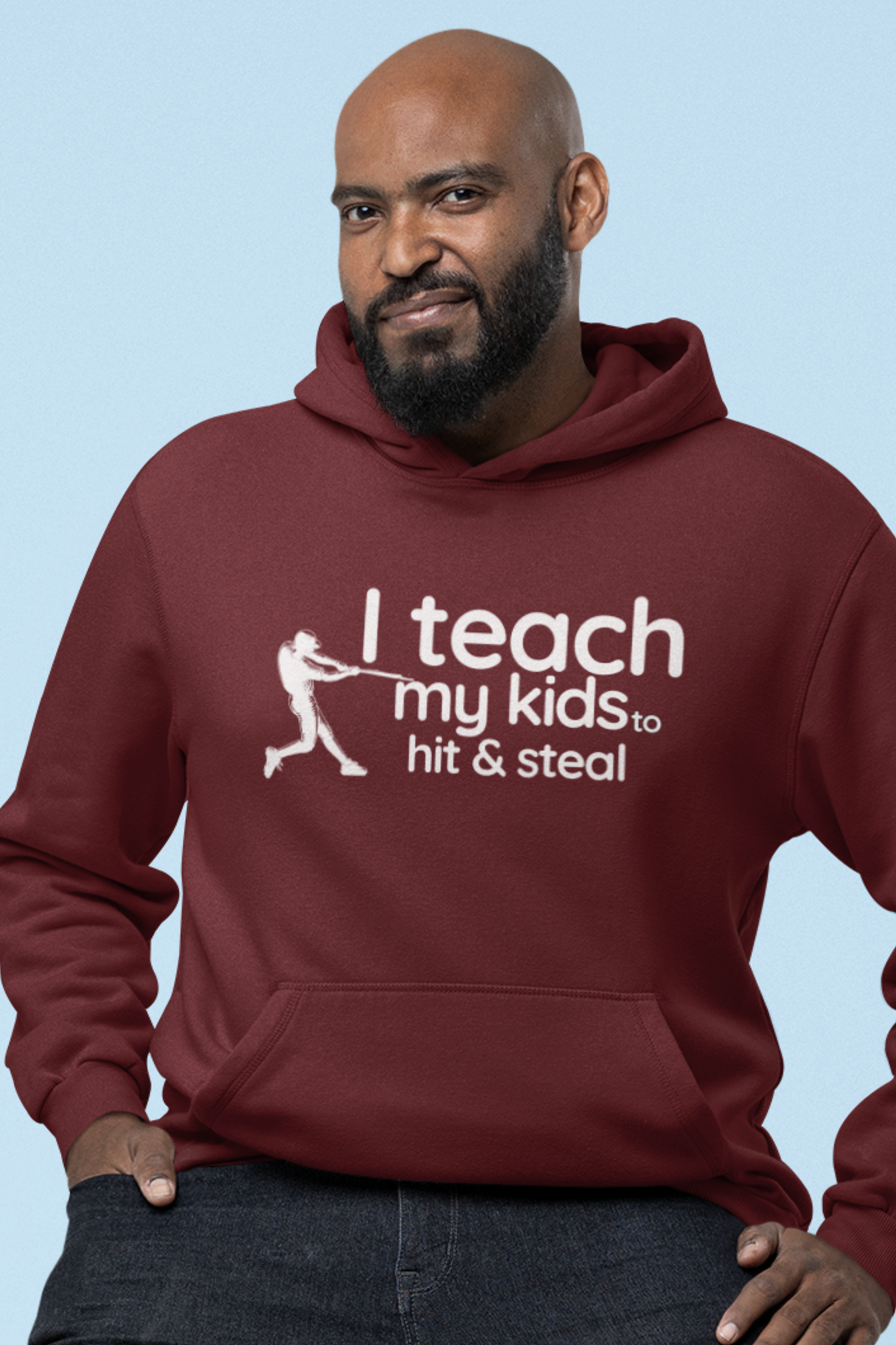 i-teach-my-kids-to-hit-and-steal-baseball-dad-hoodie-maroon