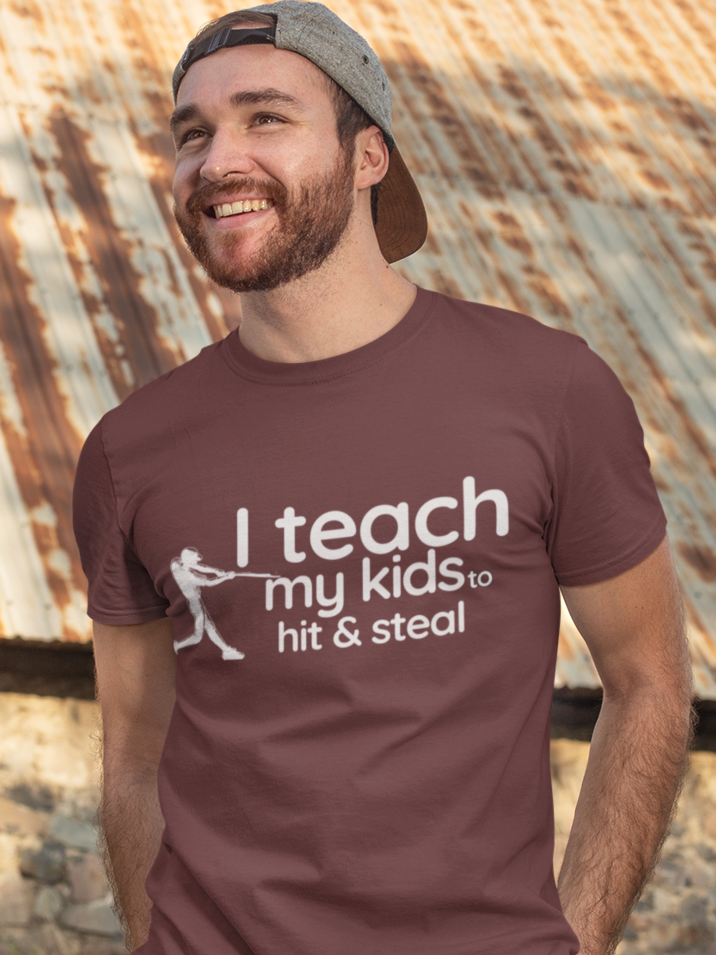 i-teach-my-kids-to-hit-and-steal-baseball-dad-tshirt-maroon