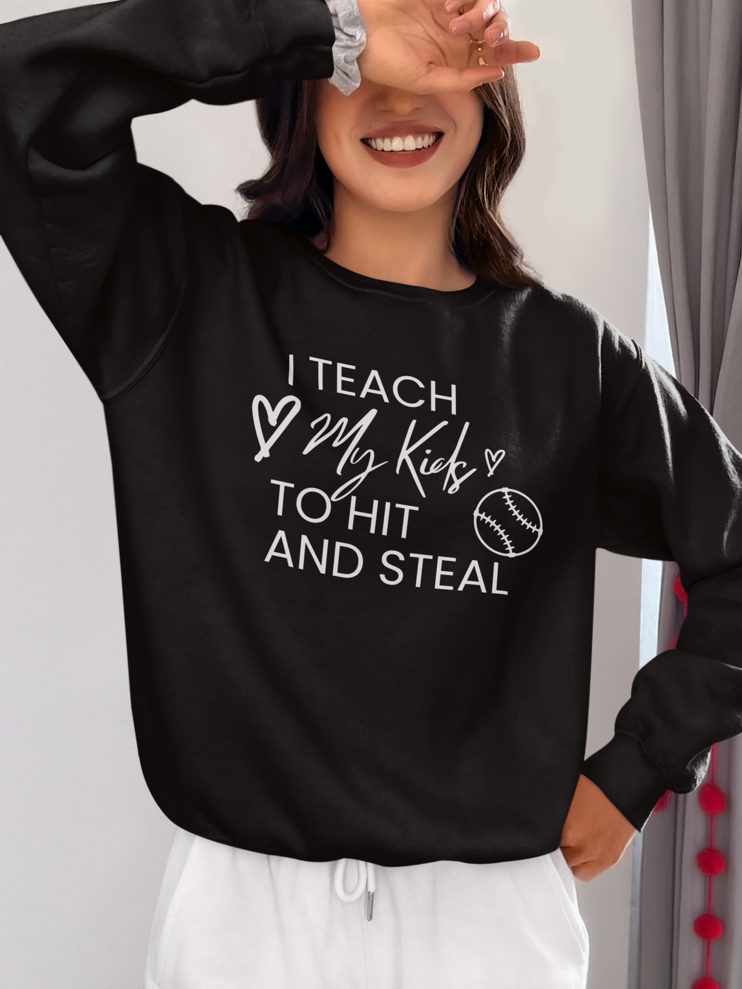 i-teach-my-kids-to-hit-and-steal-baseball-mom-sweatshirt-black