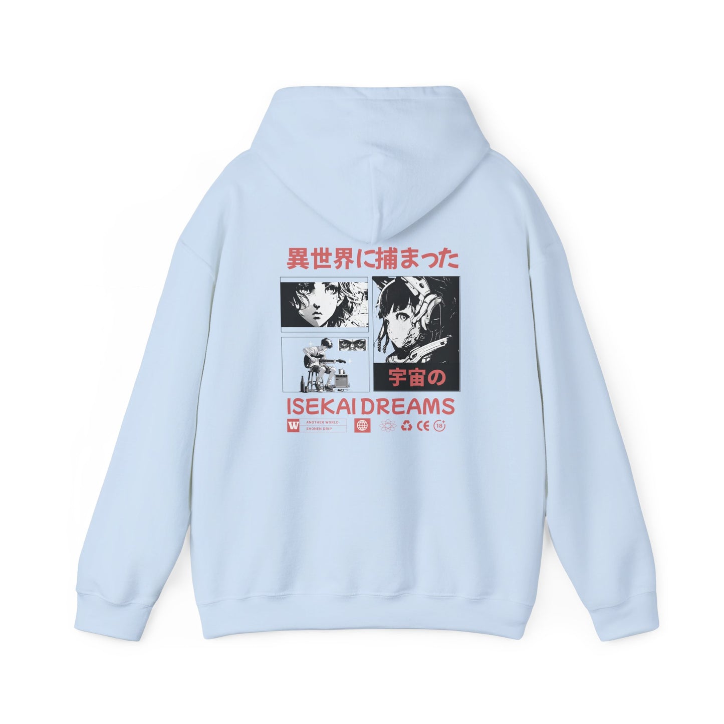 japanese-anime-isekai-graphic-hoodie-back-closeup-blue