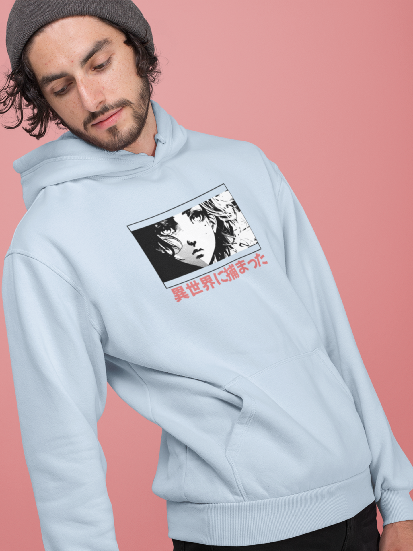 japanese-anime-isekai-graphic-hoodie-front-blue