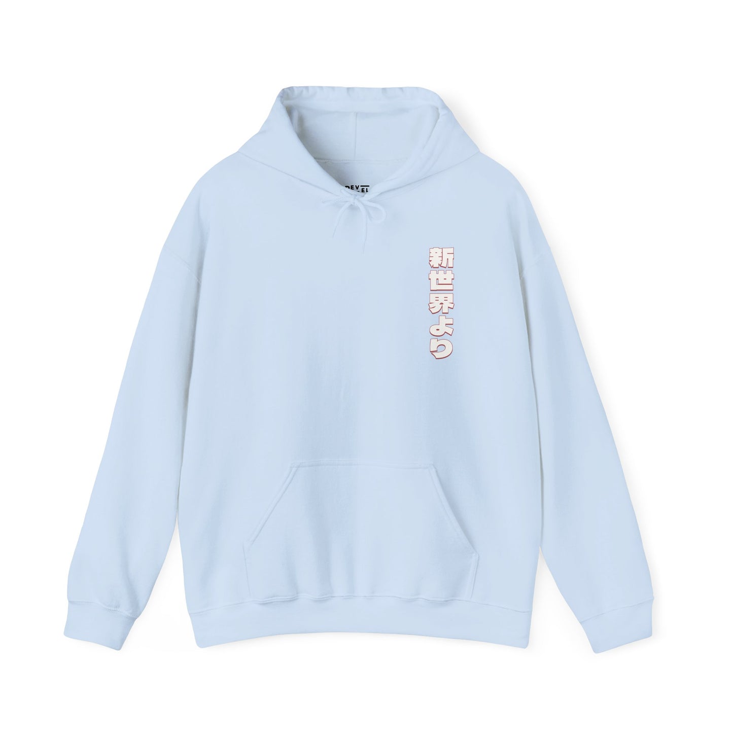 japanese-anime-mens-graphic-hoodie-training-arc-front-view-closeup-blue