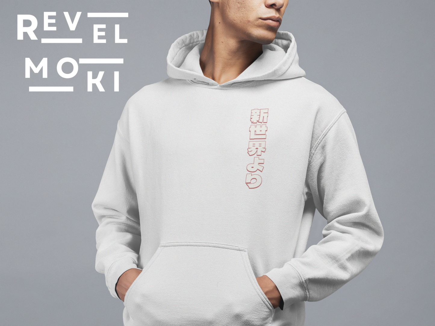 japanese-anime-mens-graphic-hoodie-training-arc-front-view-white