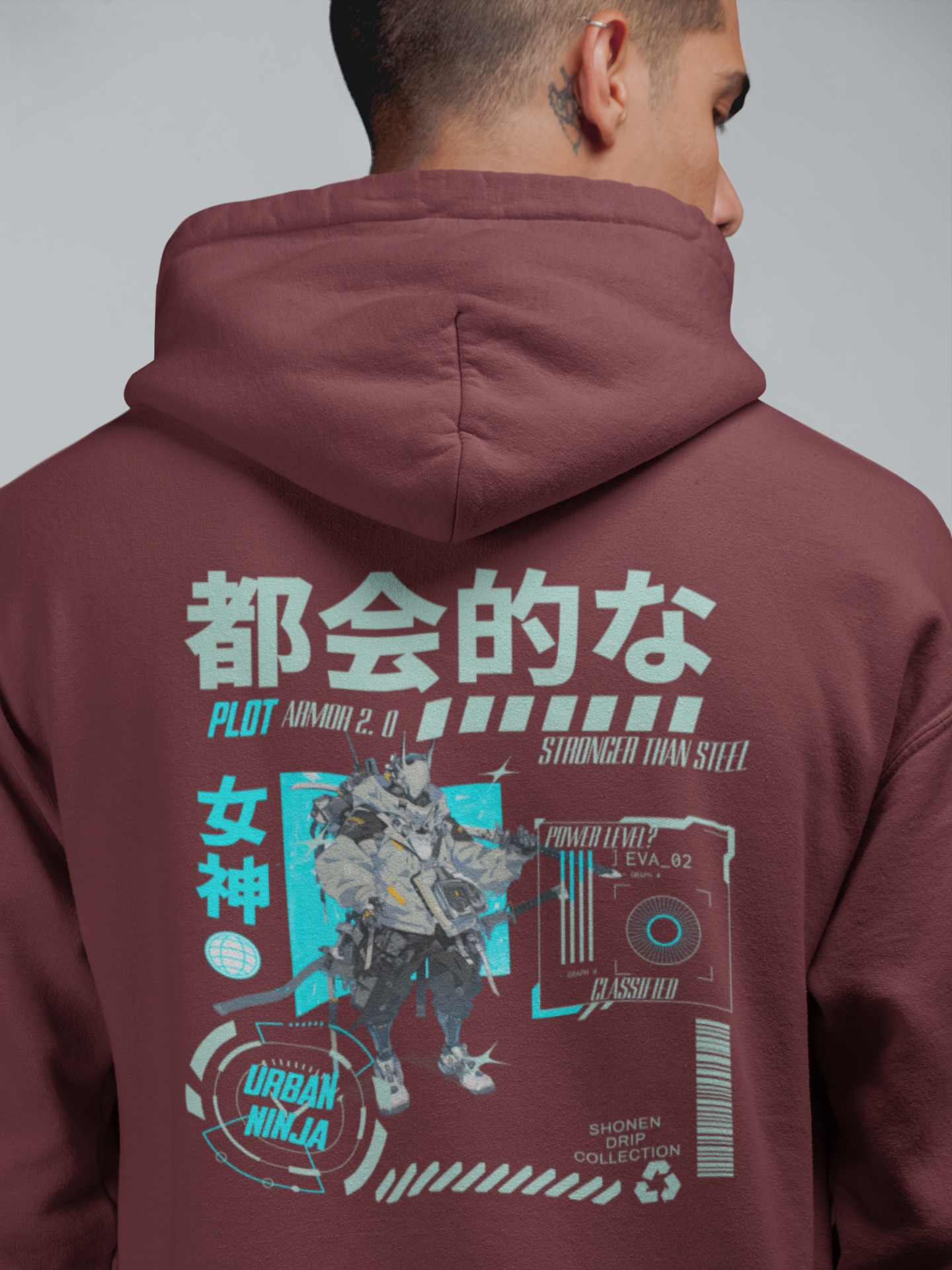 japanese-anime-plot-armor-mens-hoodie-maroon
