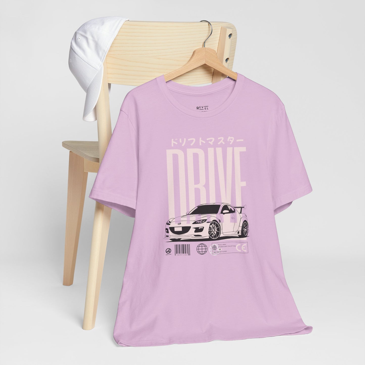 japanese-driftcar-graphic-mens-tshirt-closeup-lilac
