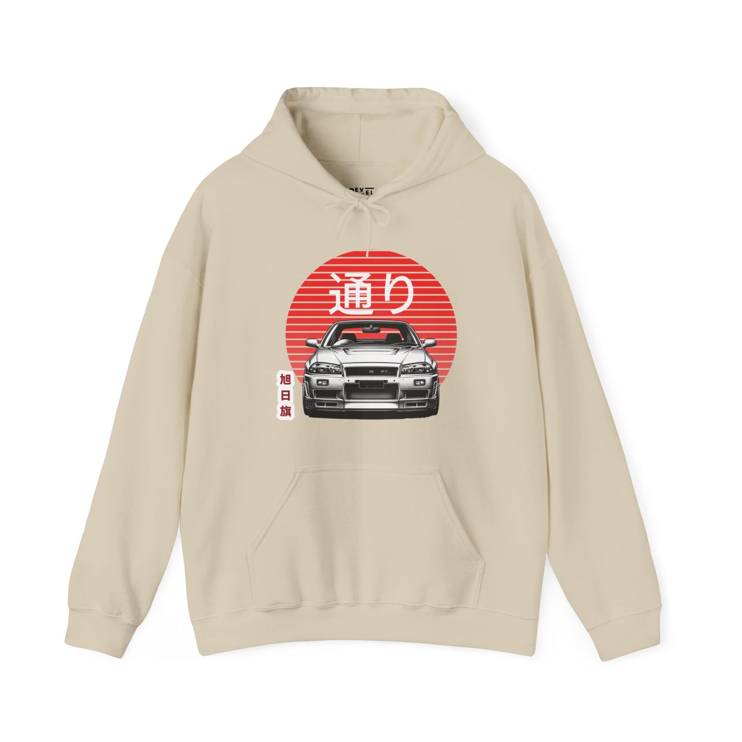 japanese-sun-streetcar-mens-hoodie-closeup-sand