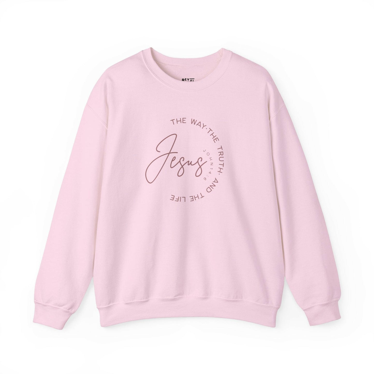 jesus-the-way-the-truth-and-the-life-woman-sweatshirt-closeup-pink