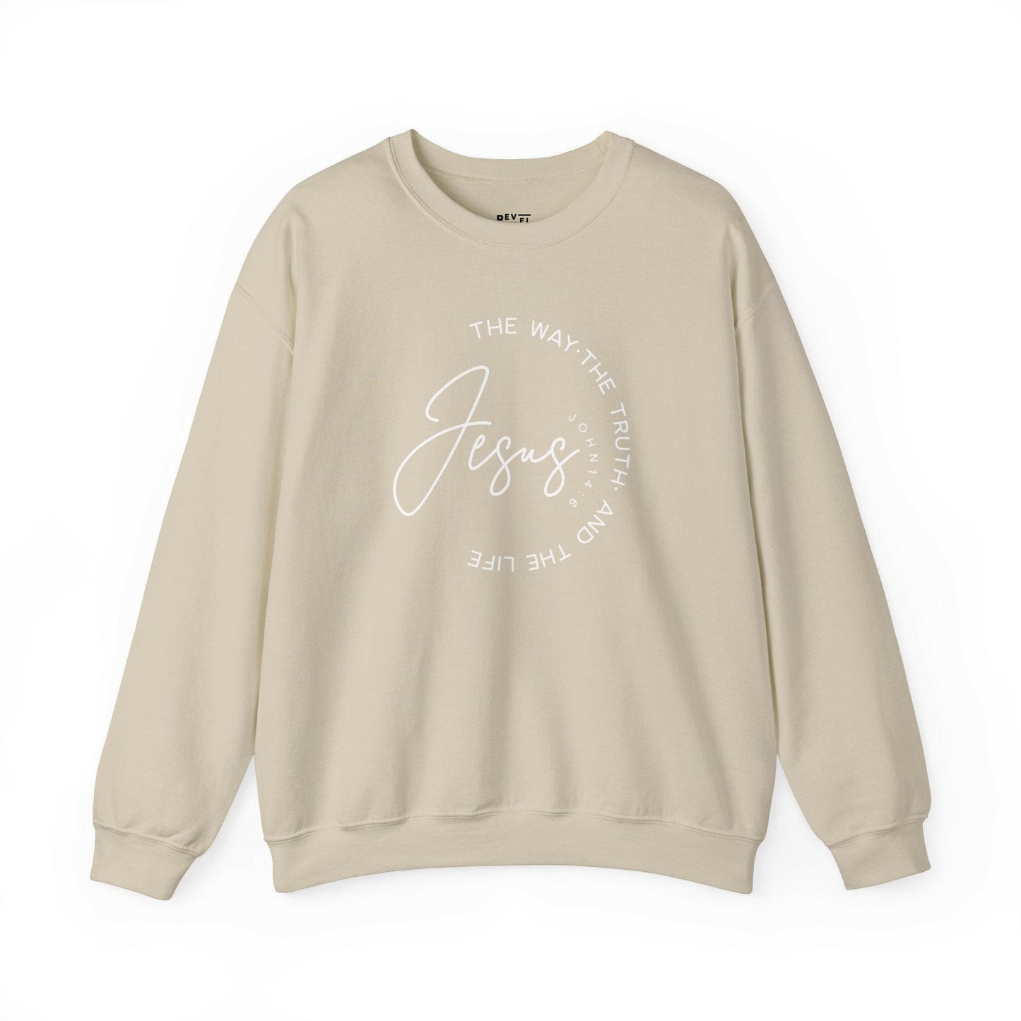 jesus-the-way-the-truth-and-the-life-woman-sweatshirt-closeup-sand