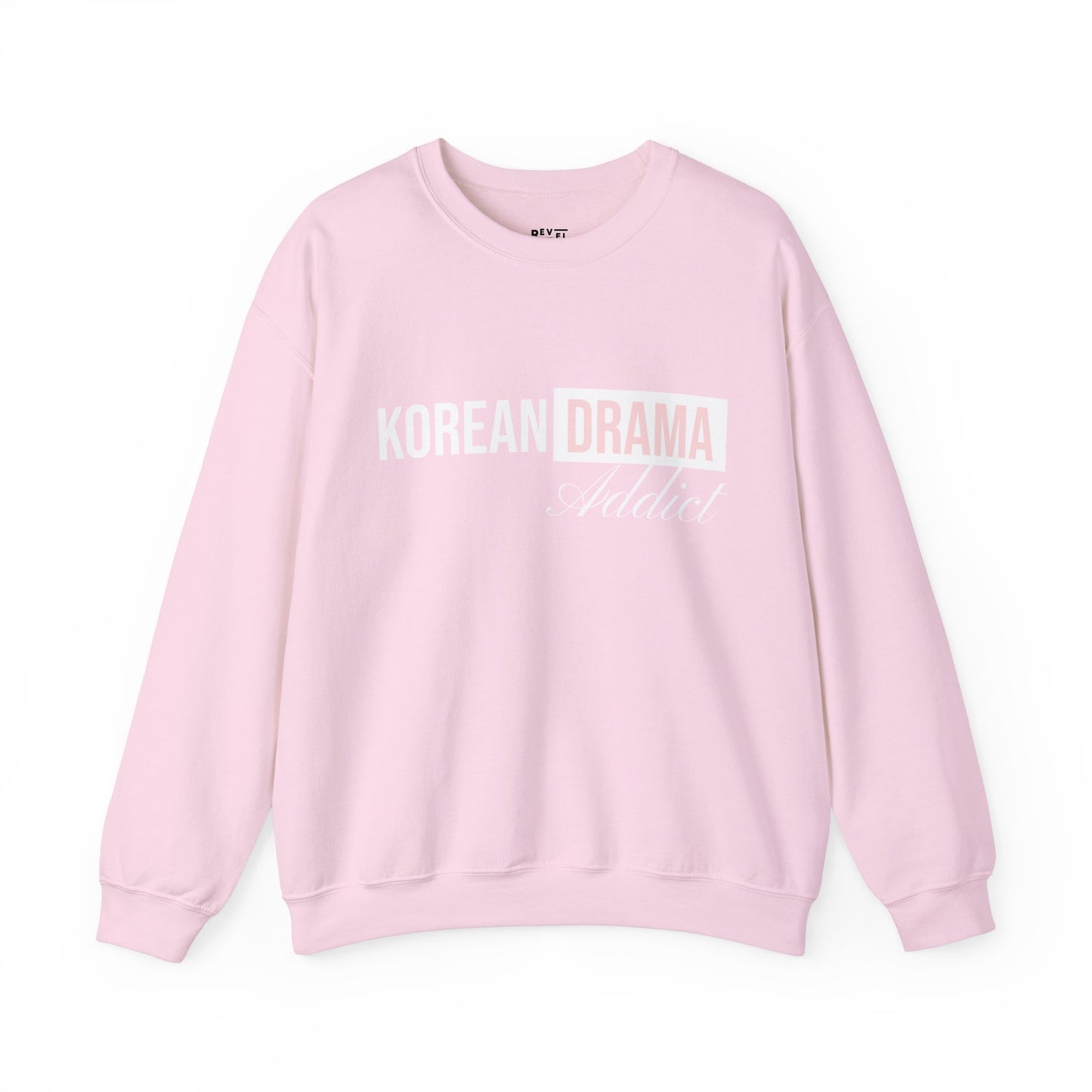 korean-drama-addict-woman-sweatshirt-closeup-pink