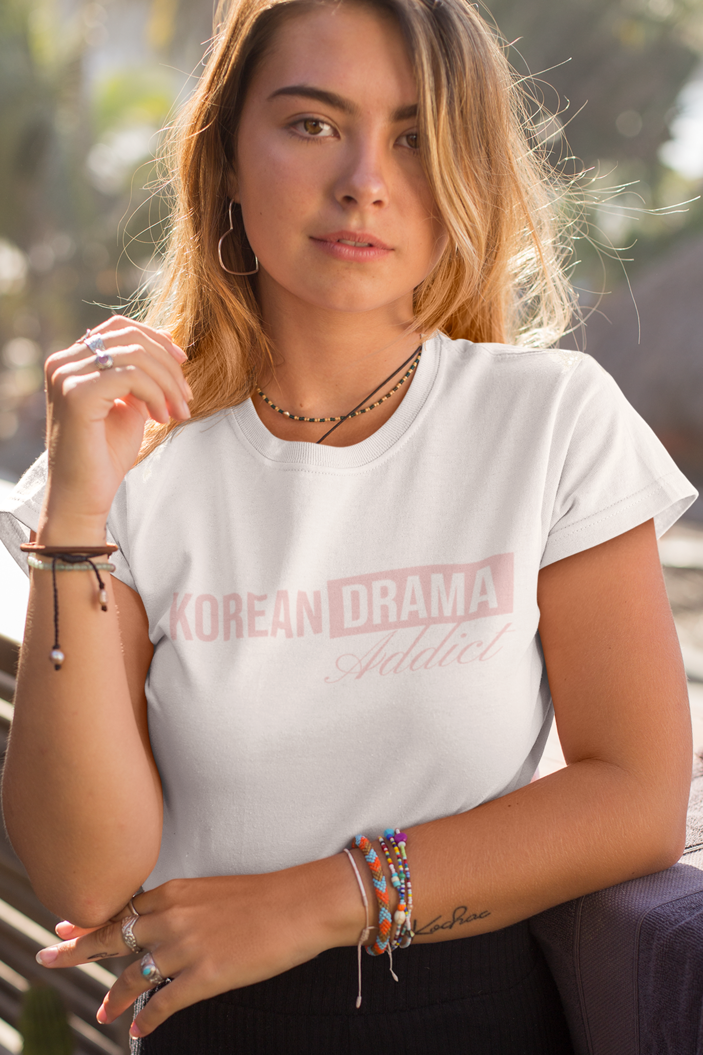 korean-drama-addict-woman-tee-white
