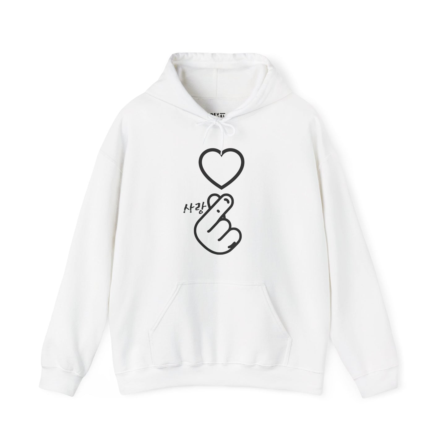 korean-finger-heart-hoodie-closeup-white