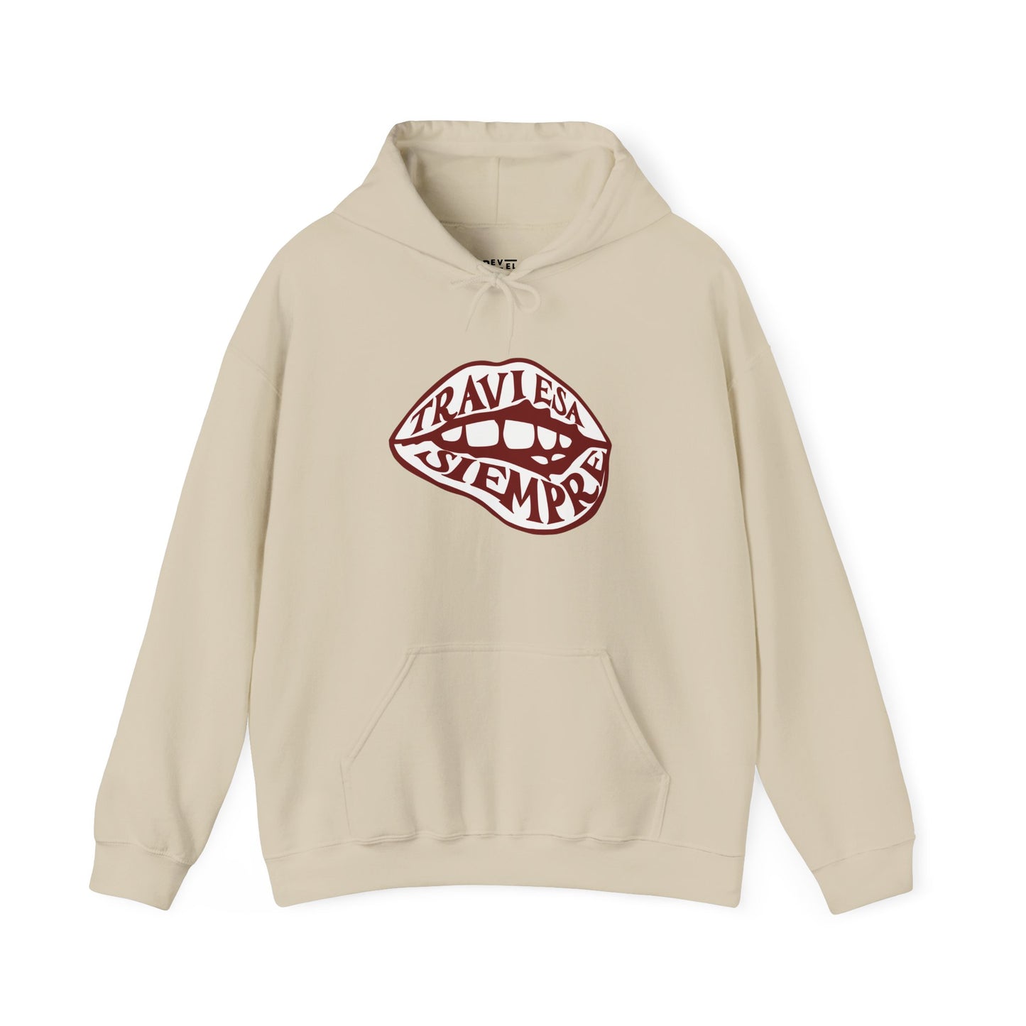 latina-wearing-always-naught-hoodie-closeup-sand