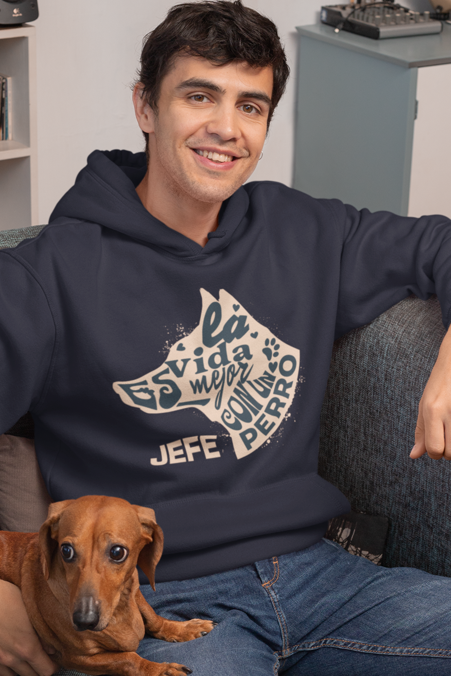 latino-mens-hoodie-life-is-better-with-a-dog-navy
