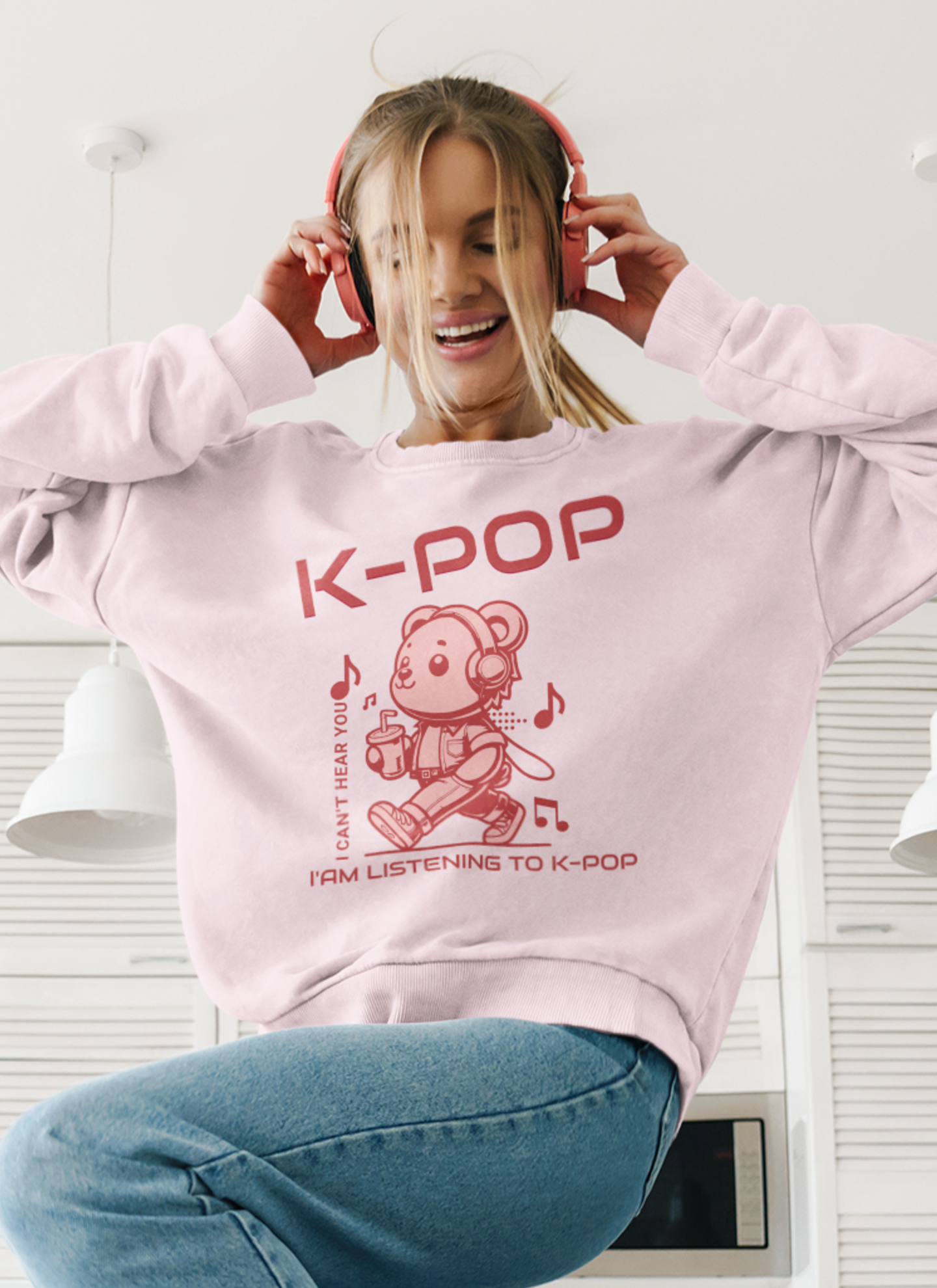 listening-to-kpop-sweatshirt-pink