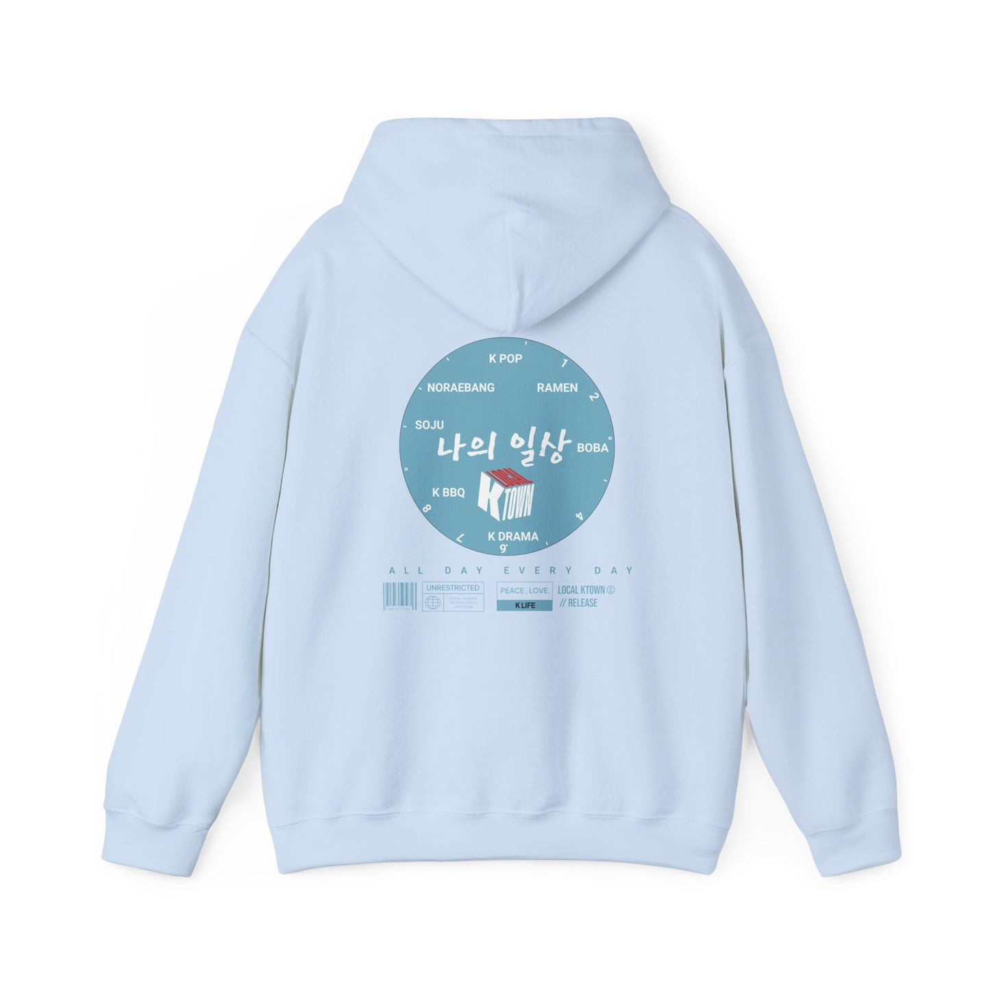 local-ktown-all-day-everyday-back-hoodie-closeup-blue