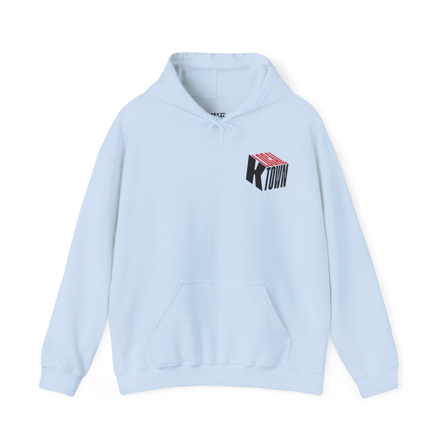 local-ktown-all-day-everyday-front-hoodie-closeup-blue