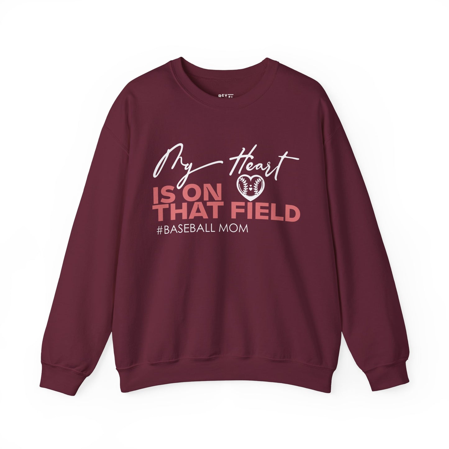 my-heart-is-on-that-field-baseball-mom-sweatshirt-closeup-maroon